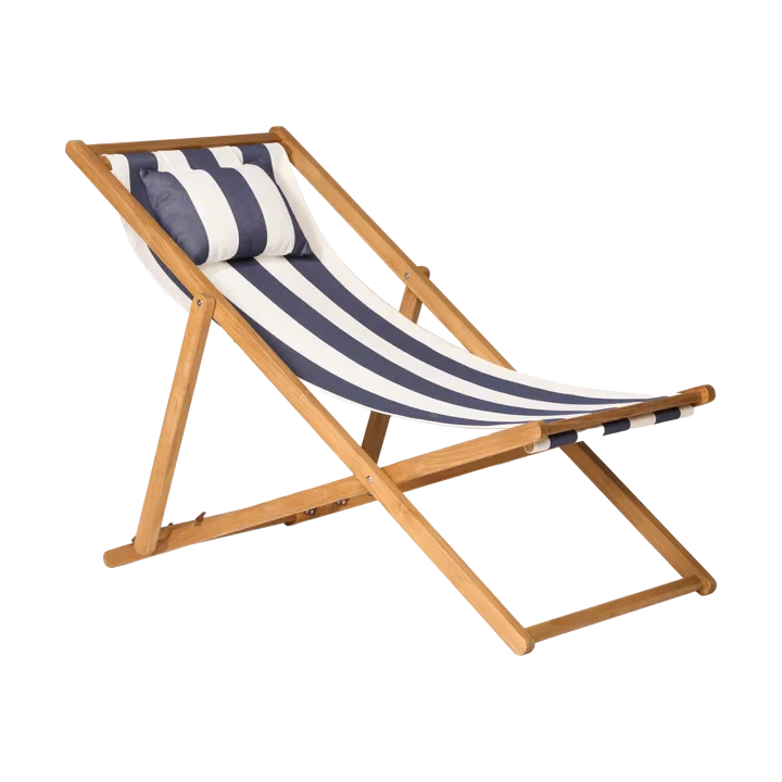 Lyckesand sun chair - Teak-blue - 1898