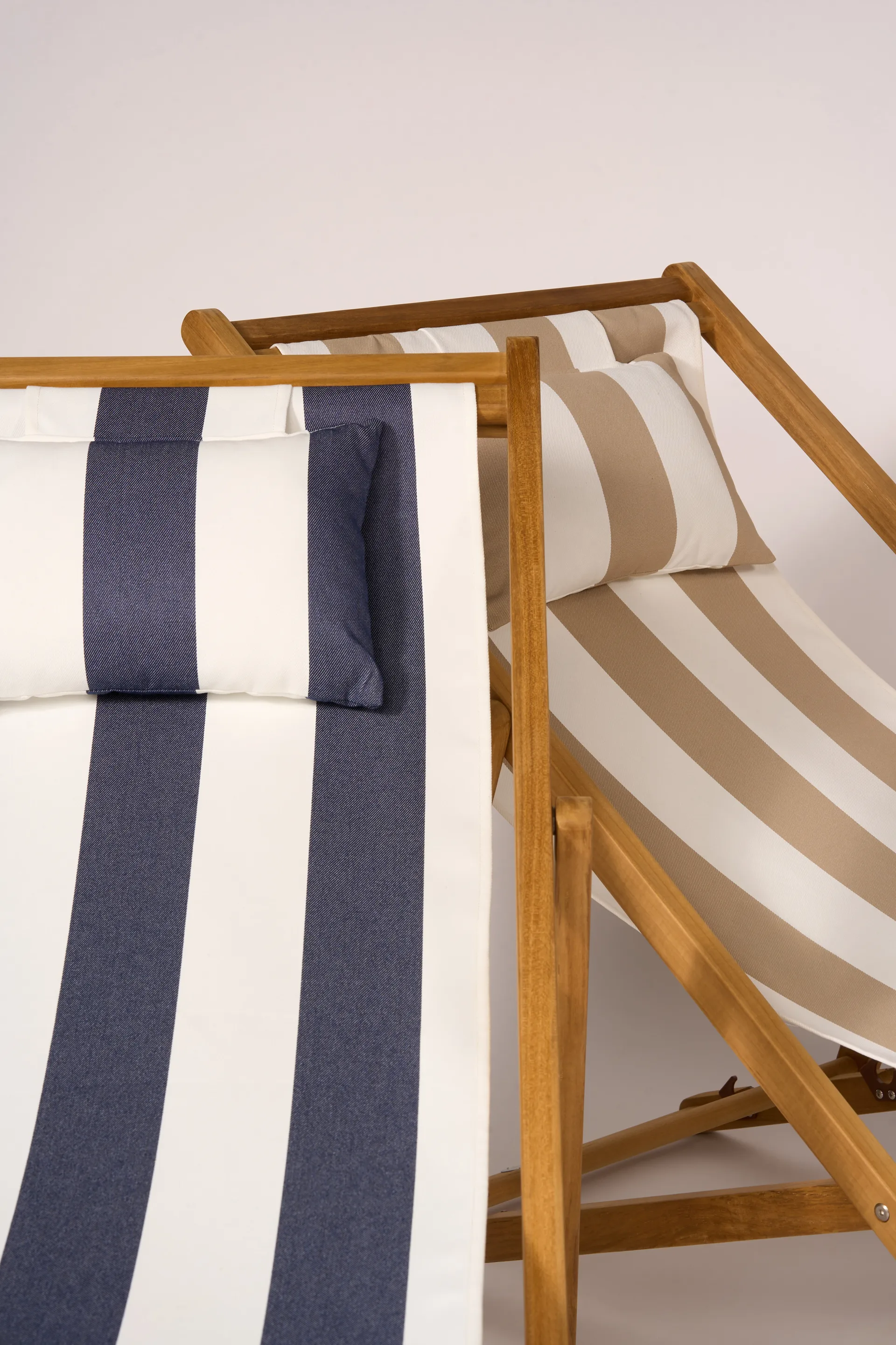 Lyckesand sun chair, Teak-blue 1898