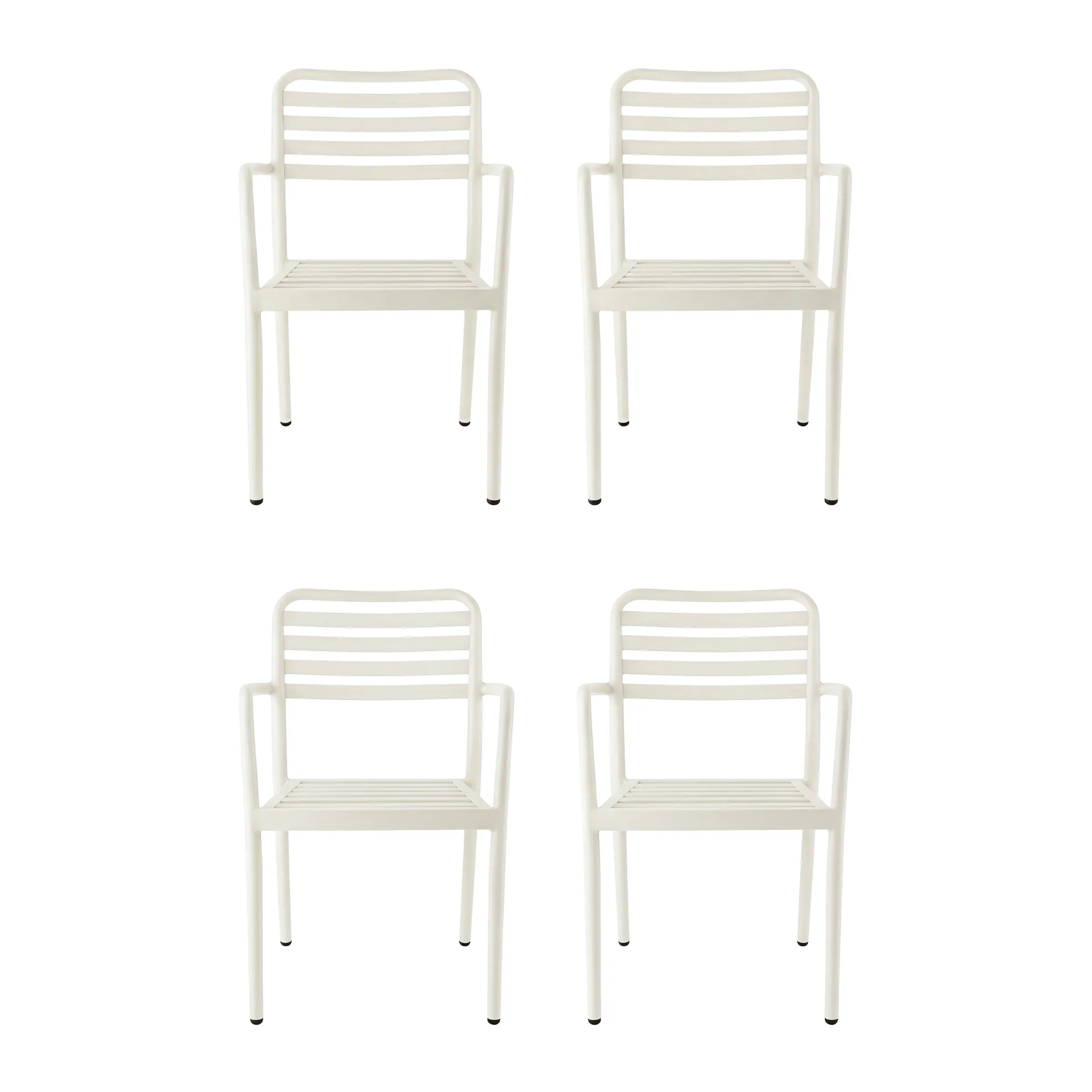 Messina armchair, Off white, 4-pack 1898