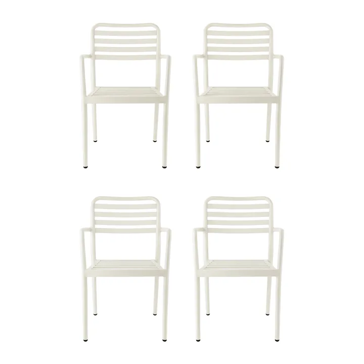 Messina armchair, Off white, 4-pack - 1898