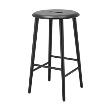 Norrabo barstool 65 cm - Black lacquered oak - 1898