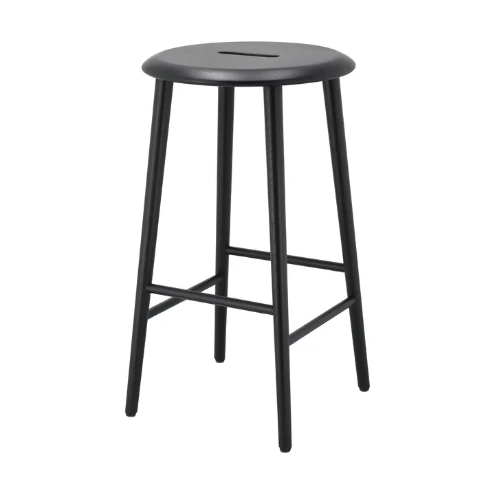 Norrabo barstool 65 cm - Black lacquered oak - 1898