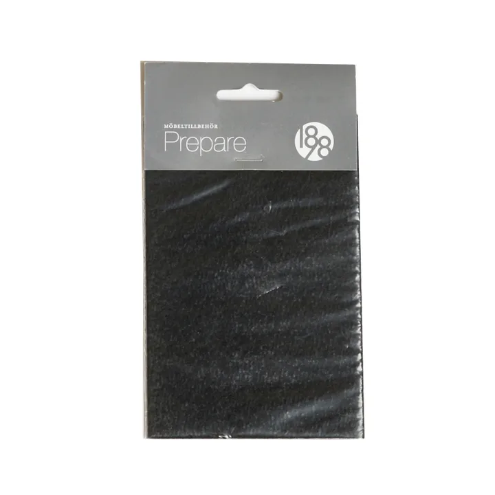Prepare furniture floor protectors - Black, self-adhesive felt piece 100x150 mm - 1898