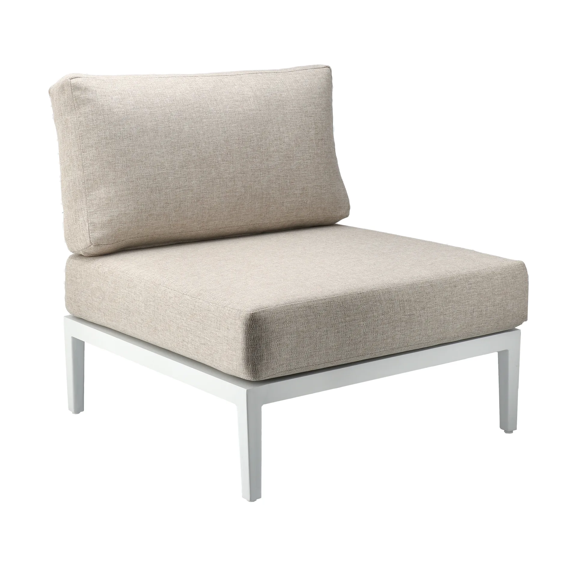 Santander modul sofa center module, White-beige 1898