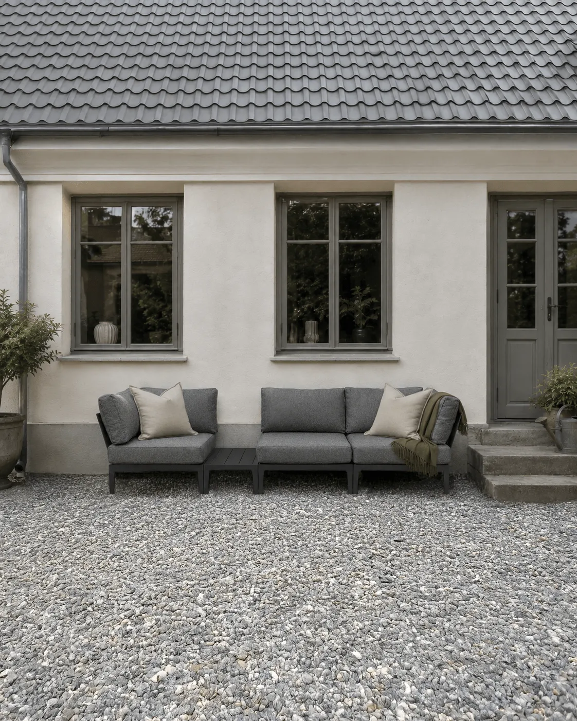 Santander modul sofa corner module, Grey 1898