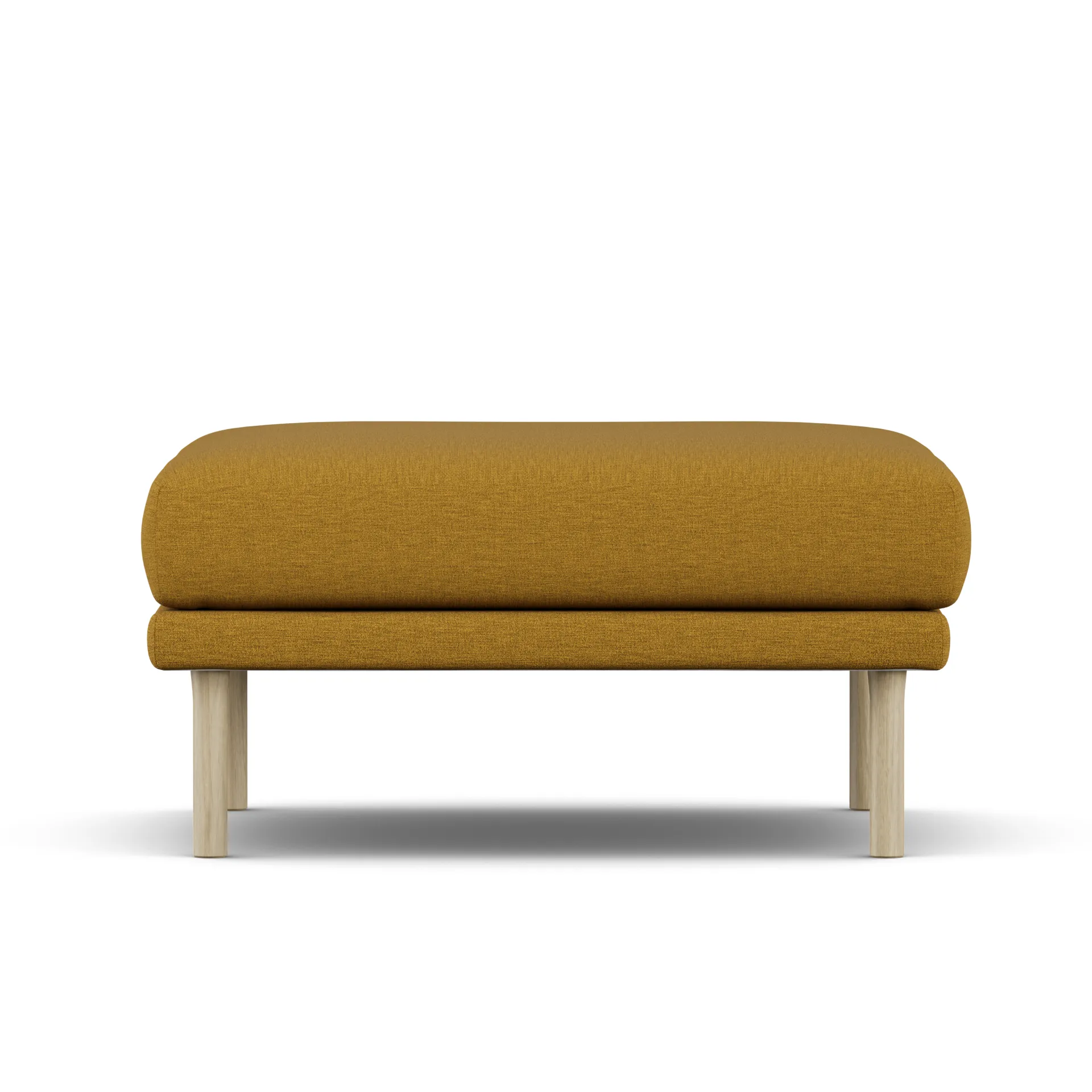 Sjövik footstool, Luiza Mustard 3972-white-oiled oak 1898