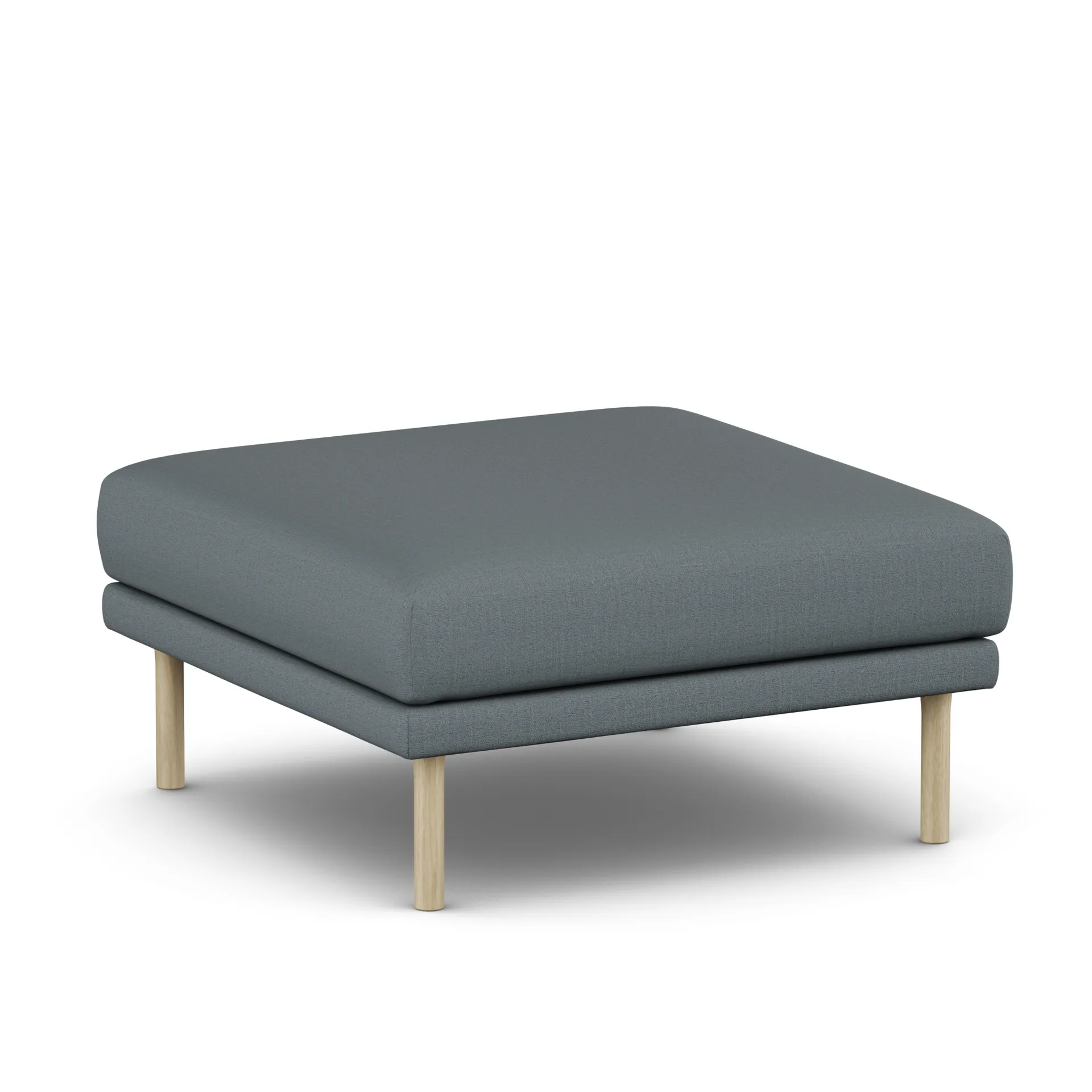Sjövik footstool, Same Blue 6678-white-oiled oak 1898