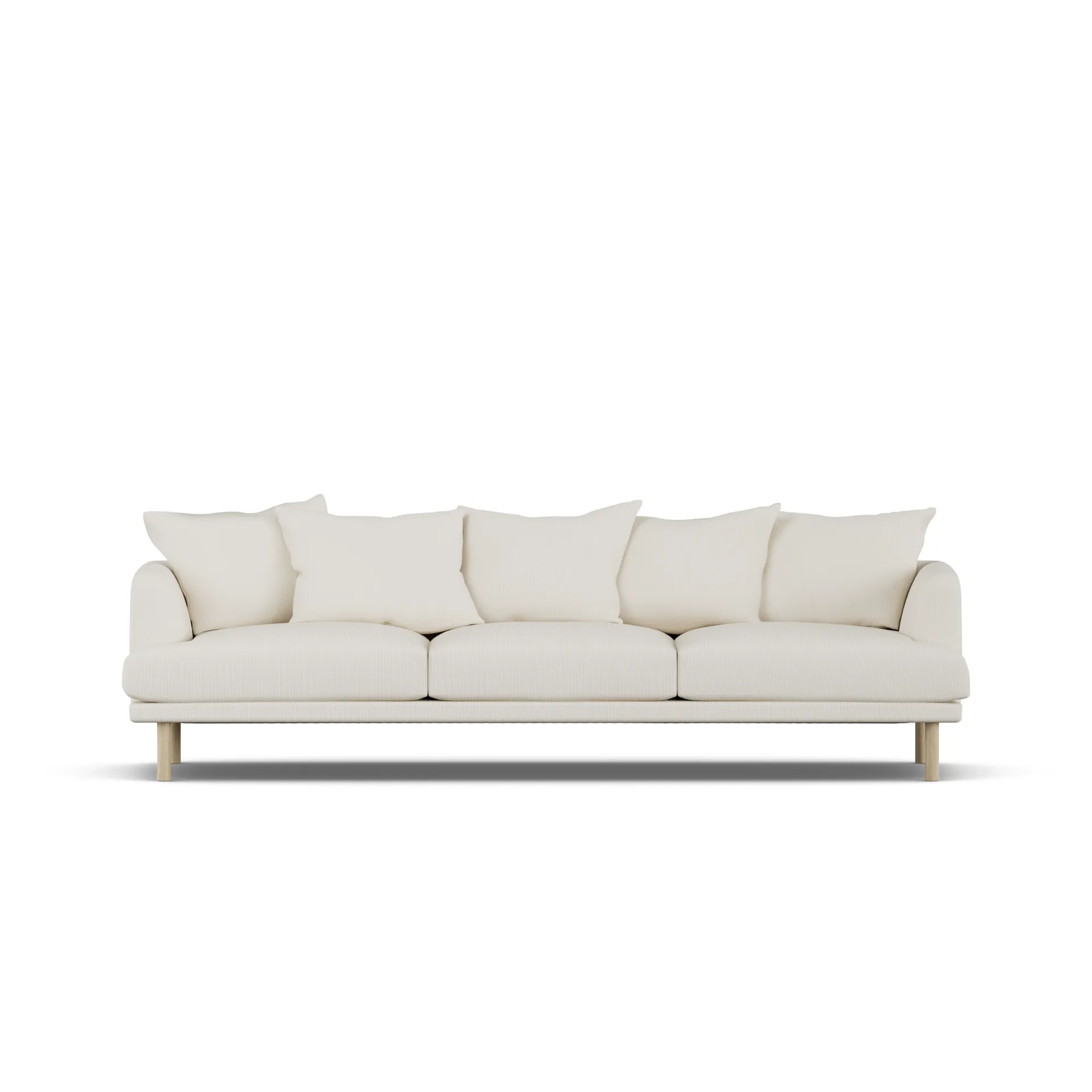 Sjövik sofa, Jump Off White 1954-white-oiled oak, 3,5-seater 1898