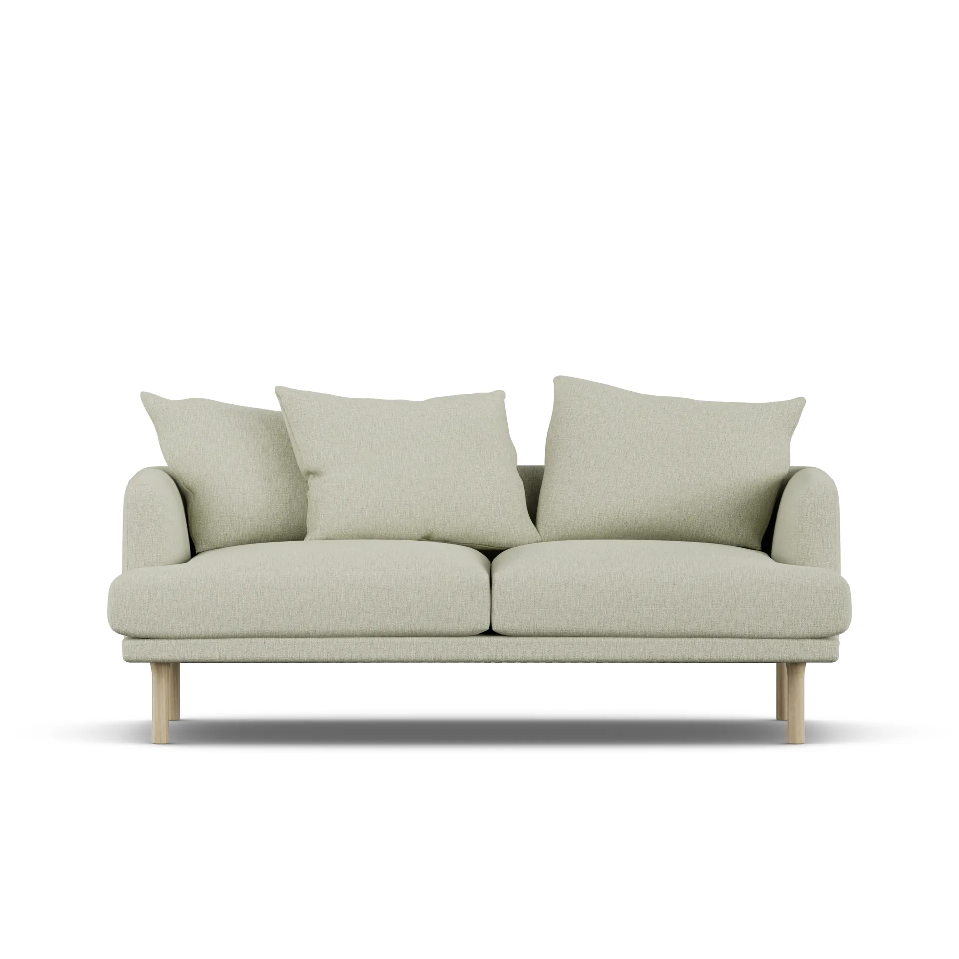 Sjövik sofa, Luiza Beige 3981-white-oiled oak, 2,5-seater 1898