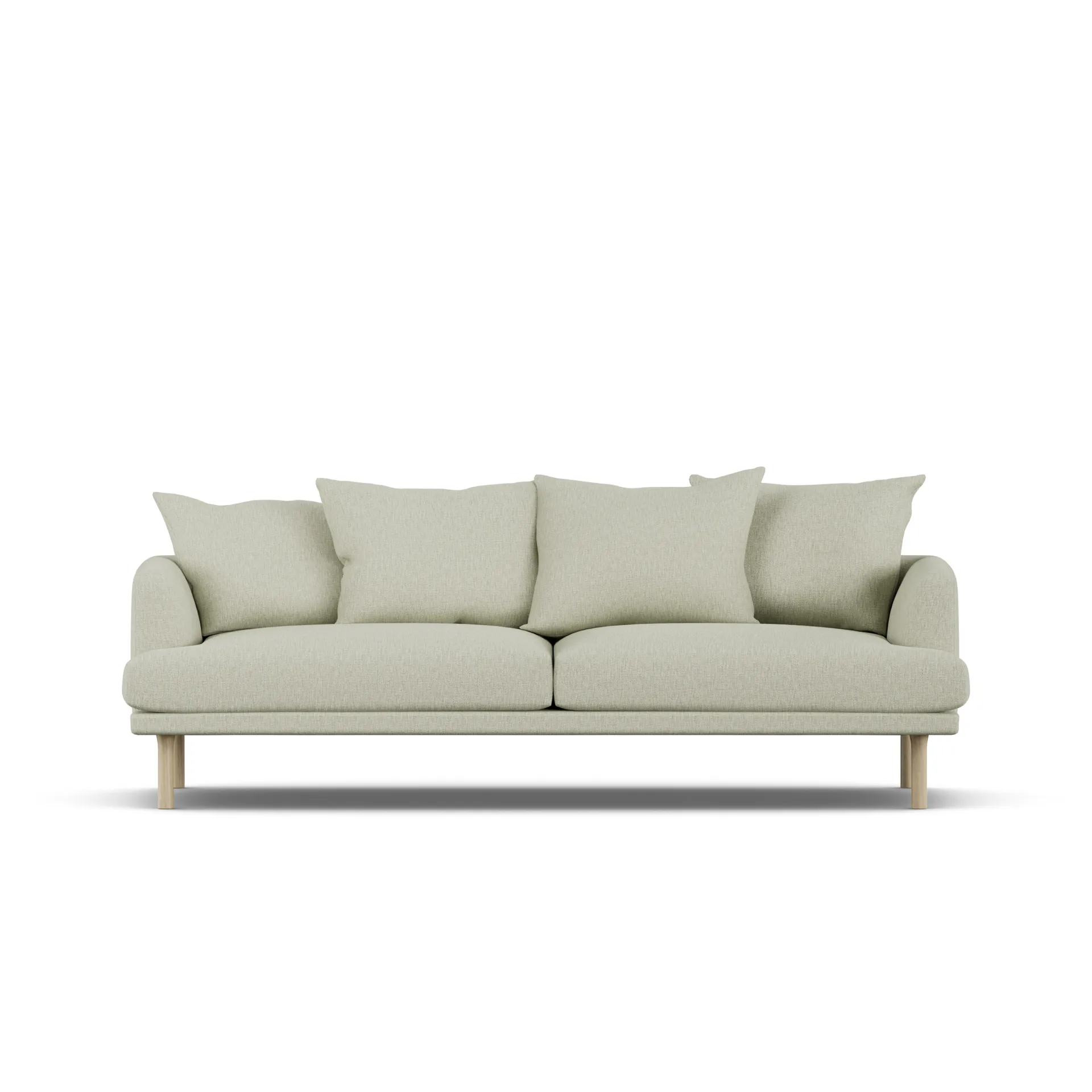 Sjövik sofa, Luiza Beige 3981-white-oiled oak, 3-seater 1898