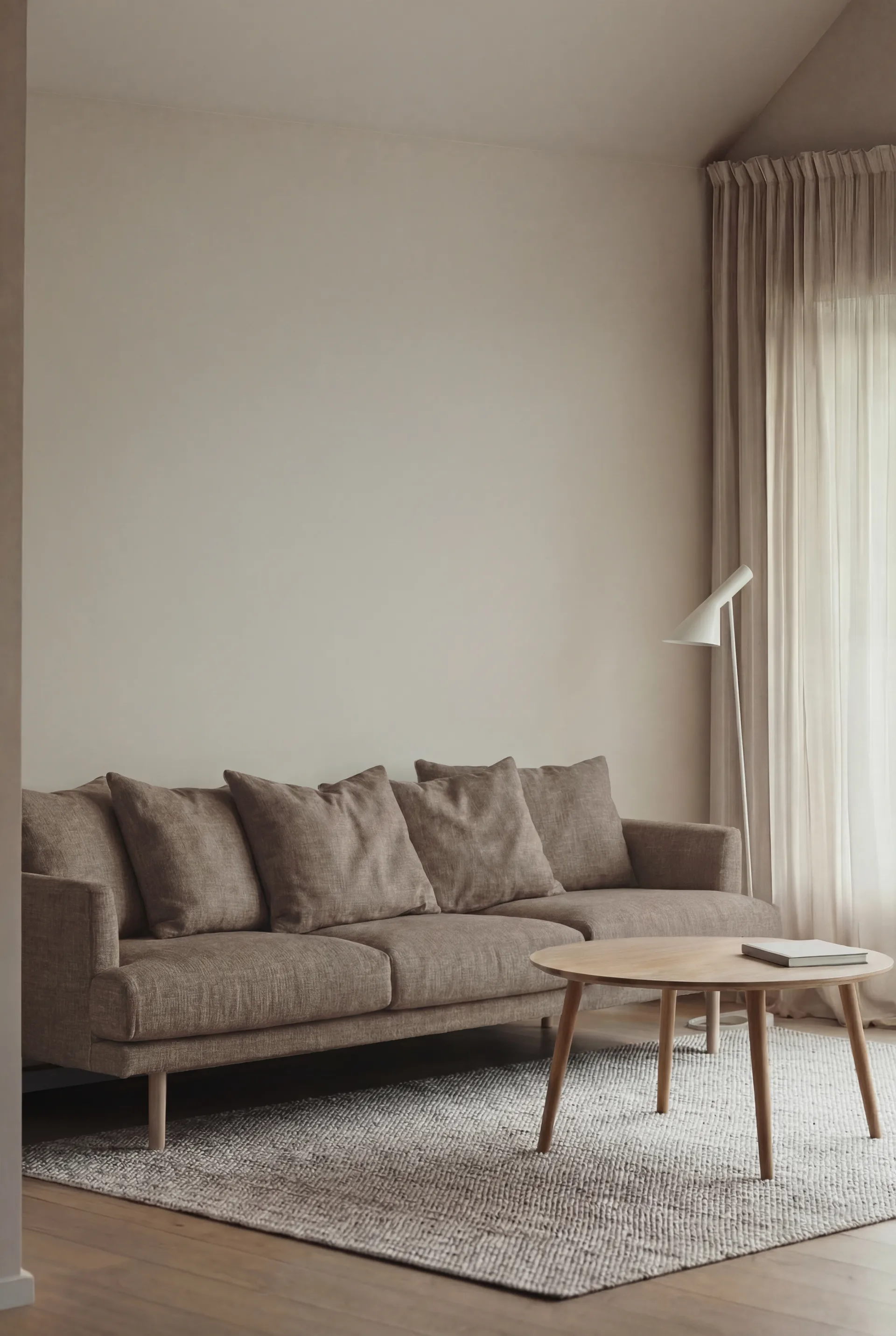 Sjövik sofa, Same Mole 6674-white-oiled oak, 3,5-seater 1898