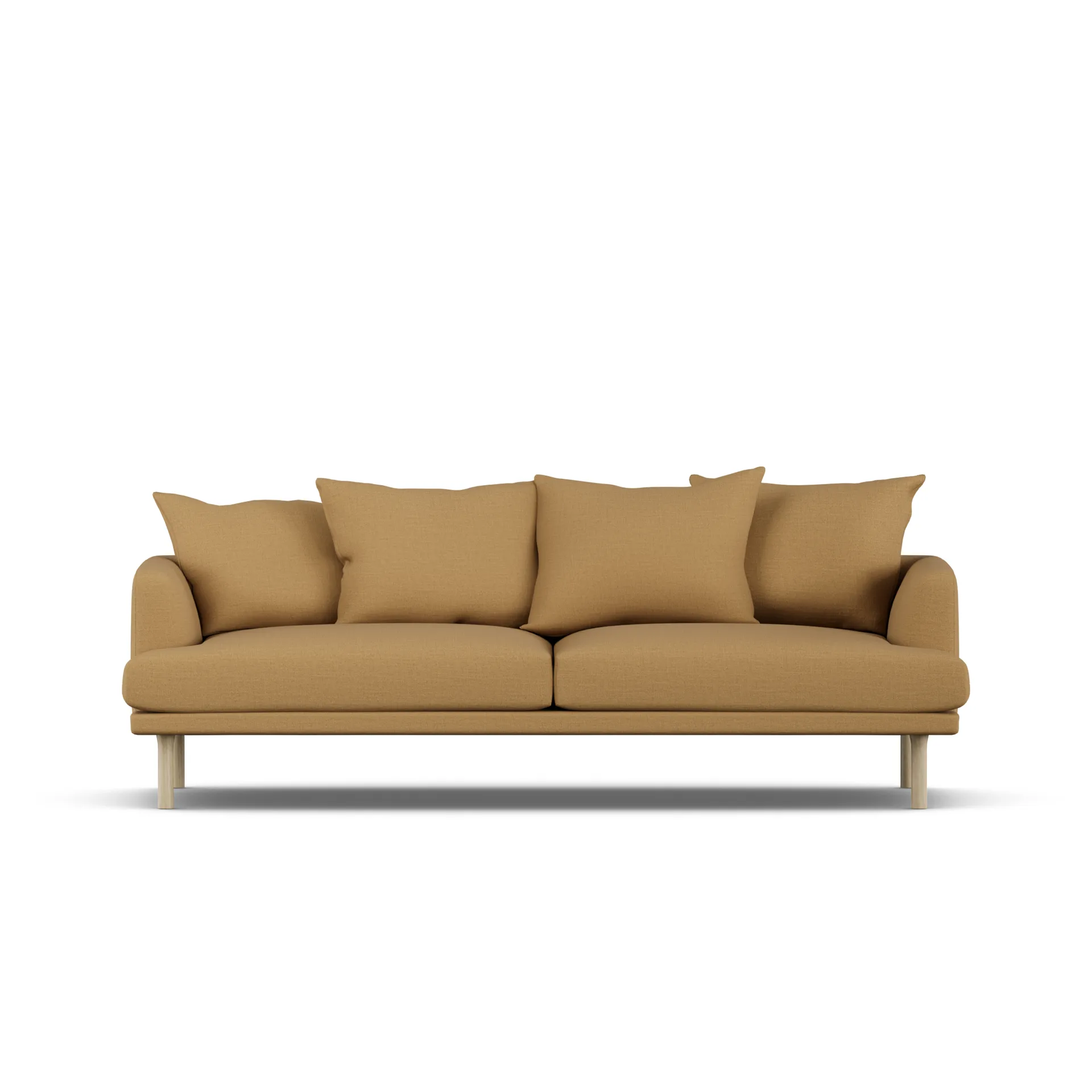 Sjövik sofa, Same Ochre 6676-white-oiled oak, 3-seater 1898