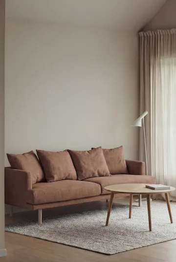 Sjövik sofa - Same Rust 6675-white-oiled oak, 3-seater - 1898