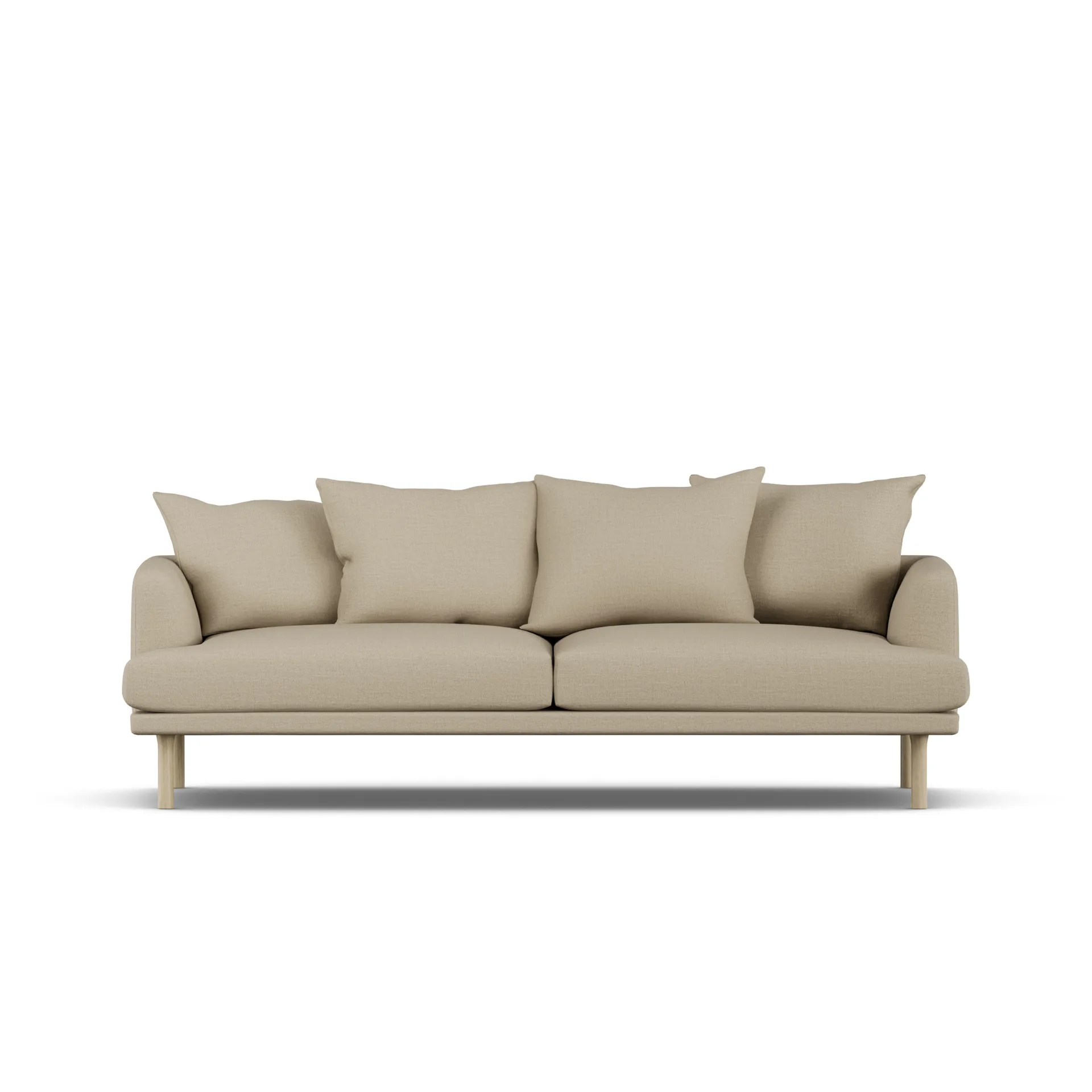 Sjövik sofa, Same Sand 6672-white-oiled oak, 3-seater 1898