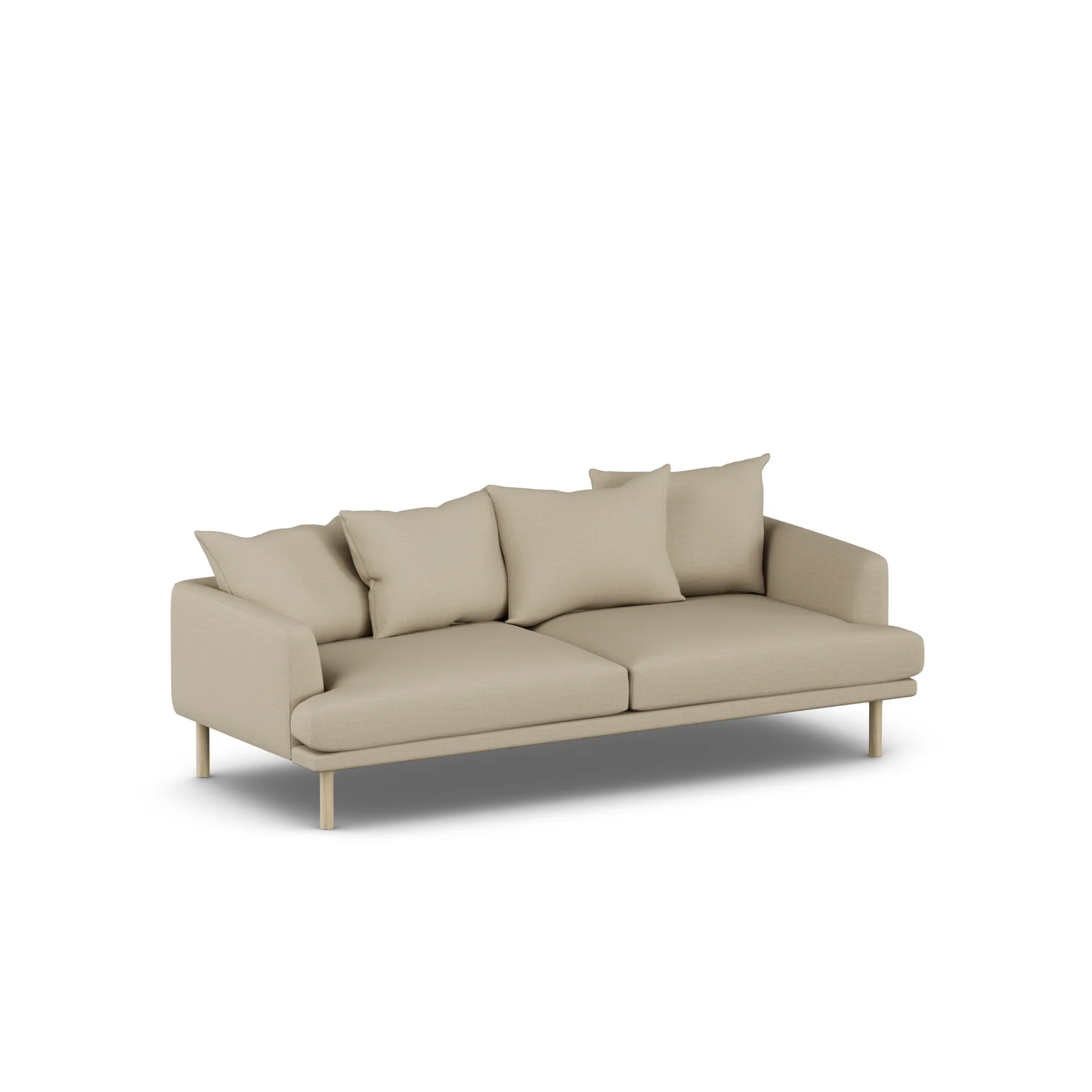 Sjövik sofa, Same Sand 6672-white-oiled oak, 3-seater 1898