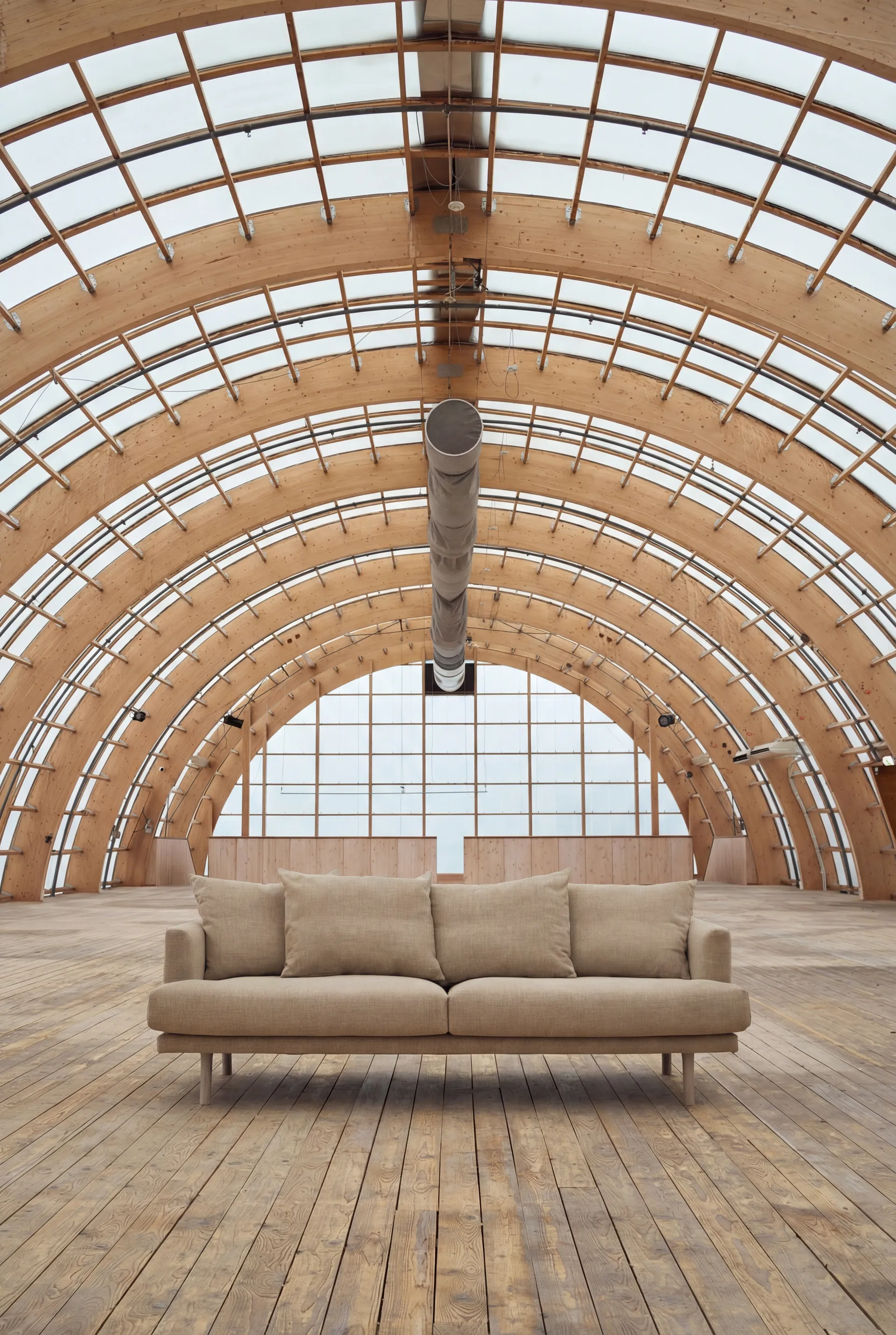 Sjövik sofa, Same Sand 6672-white-oiled oak, 3-seater 1898