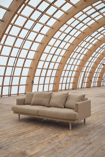 Sjövik sofa - Same Sand 6672-white-oiled oak, 3-seater - 1898