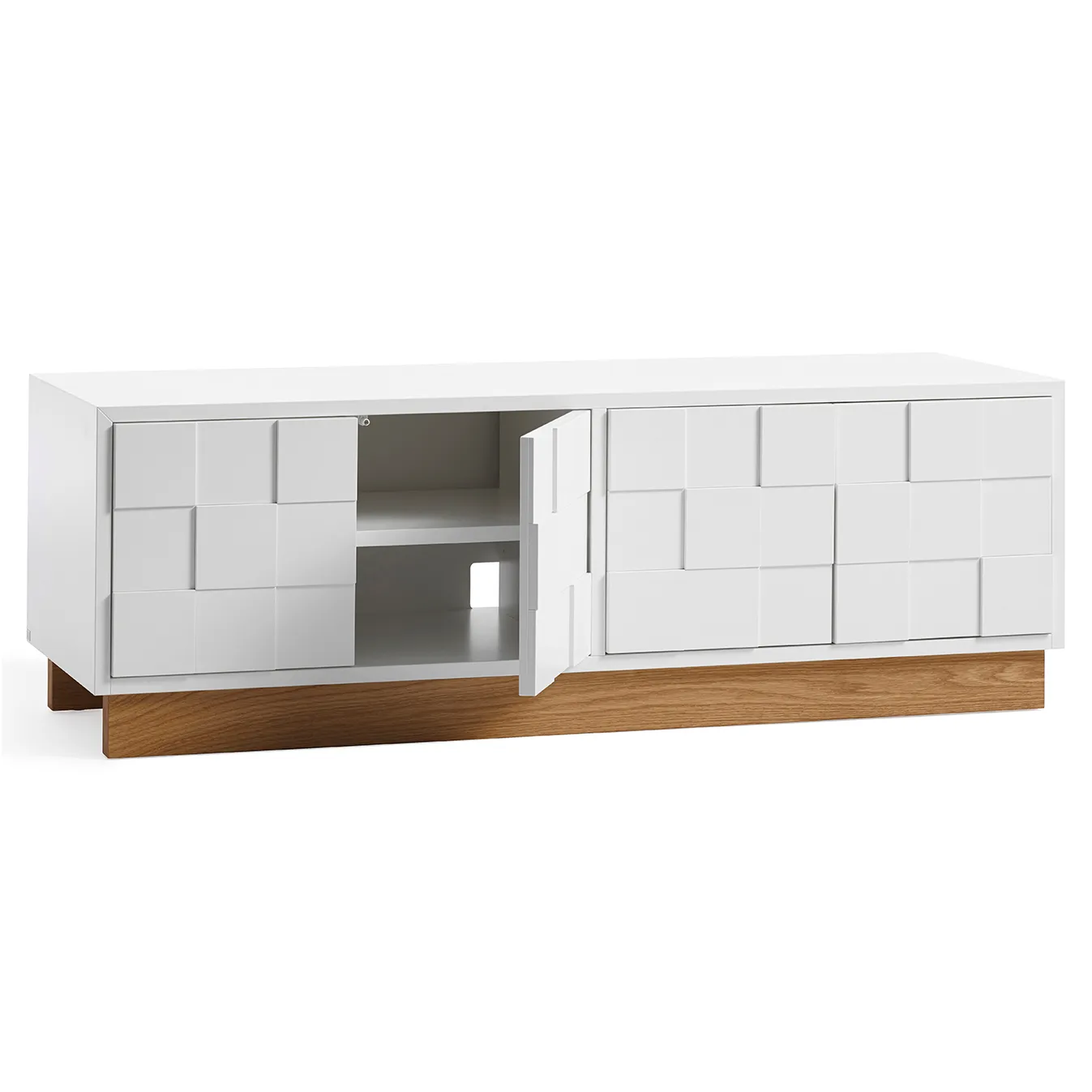 Collect 2010 media bench, White – oak base A2