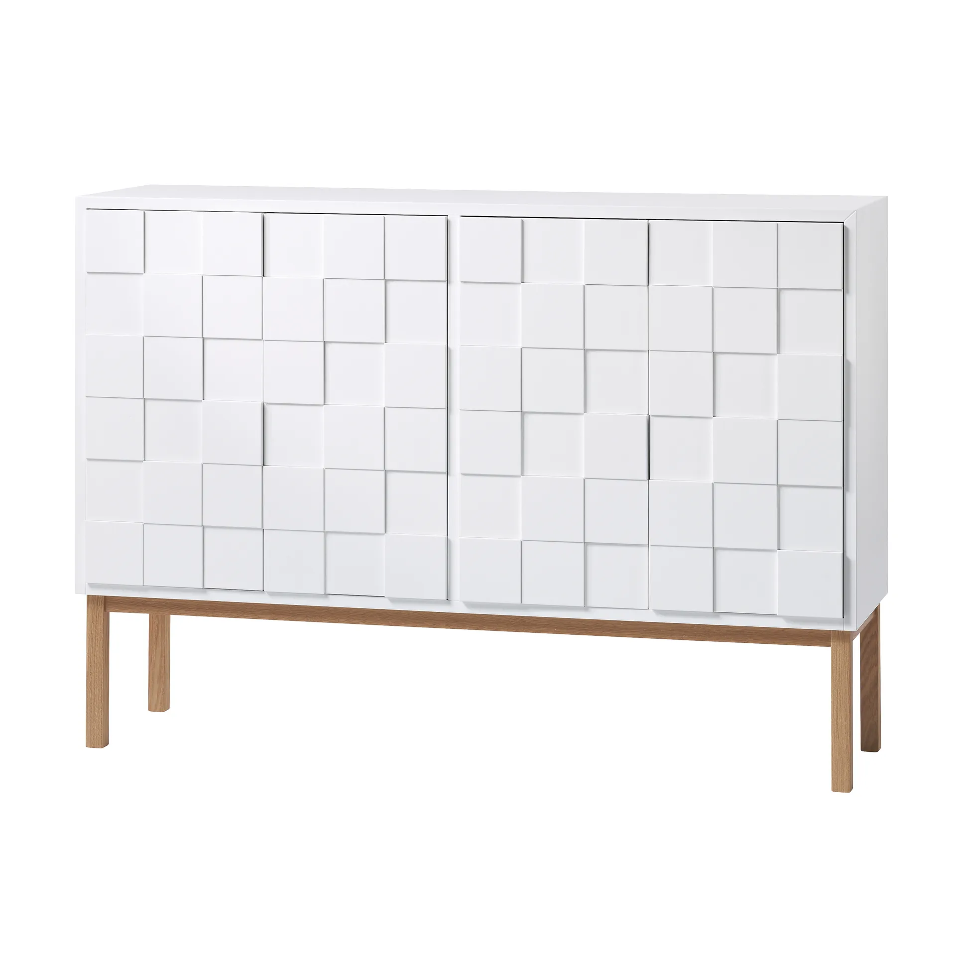 Collect cabinet 2010 low, White oiled oak A2