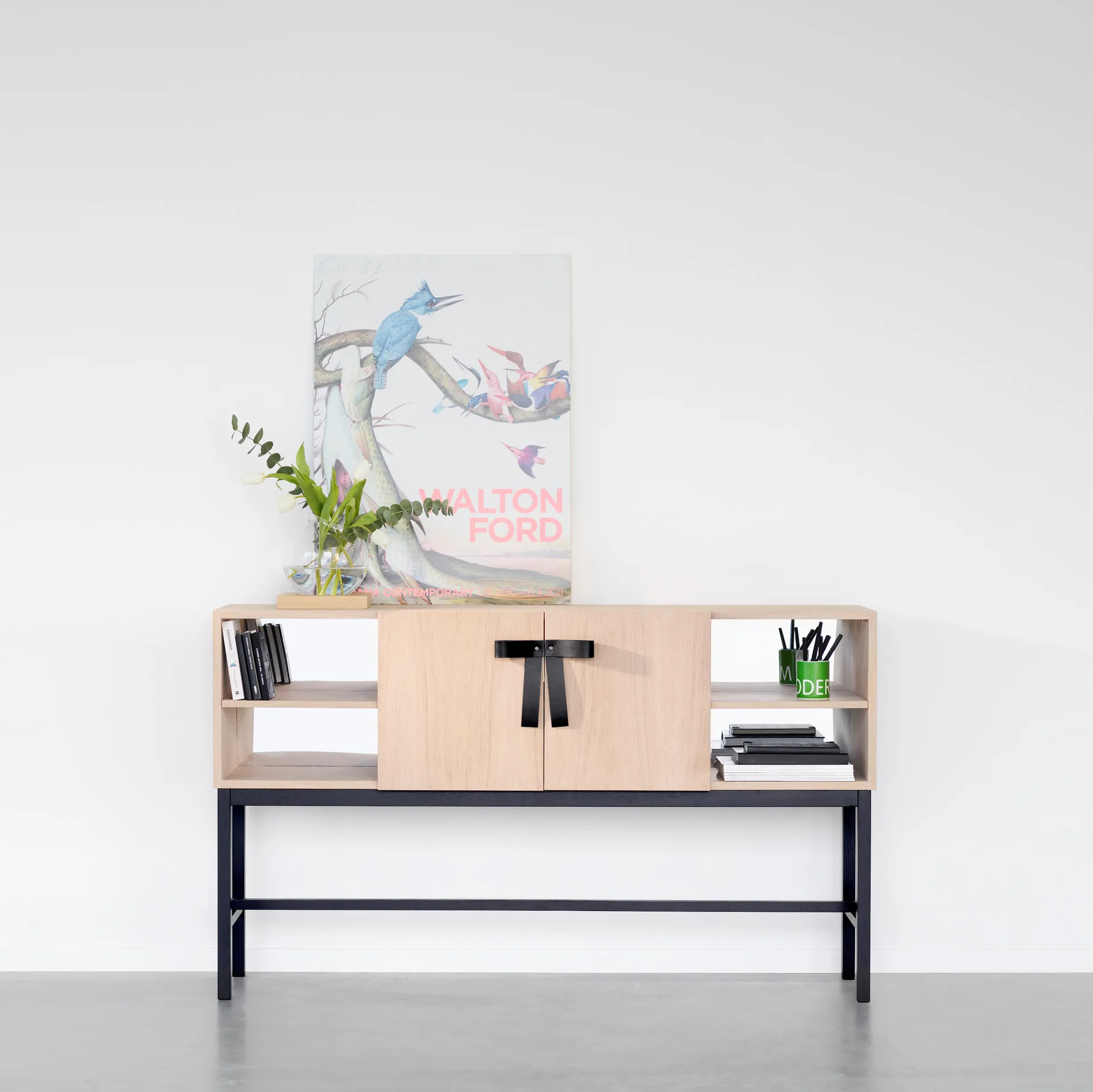 The Bow sideboard, White oiled oak A2