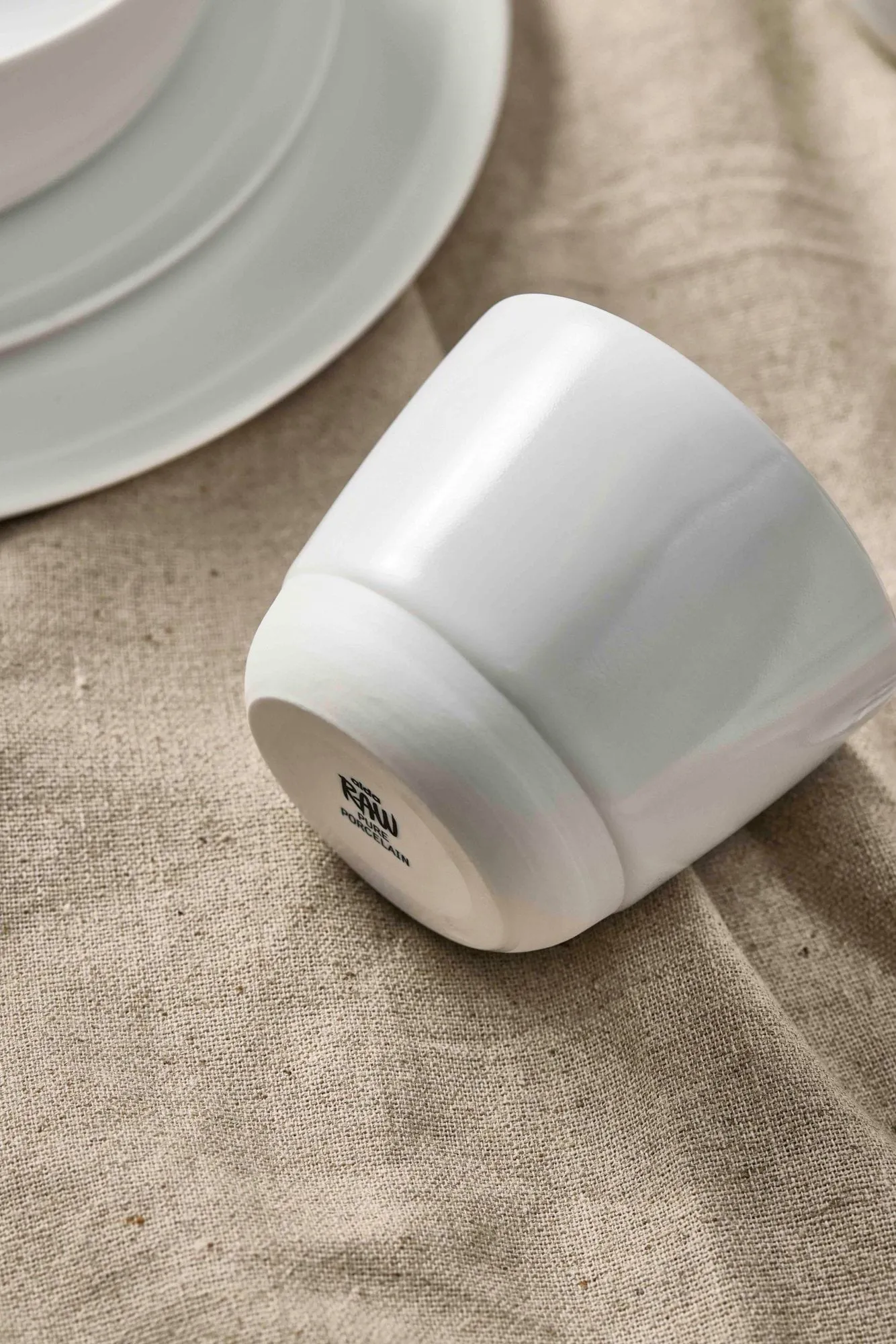 Raw mug, Pure Porcelain, without handle Aida