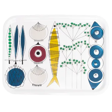 Picknick tray 33x43 cm - blue-multi - Almedahls