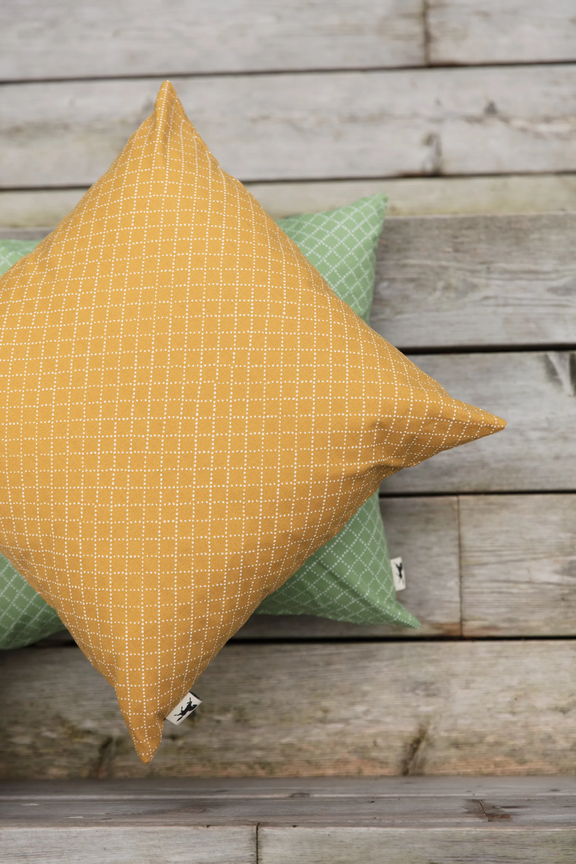 Prickruta cushion cover 47x47 cm, Ochre Almedahls