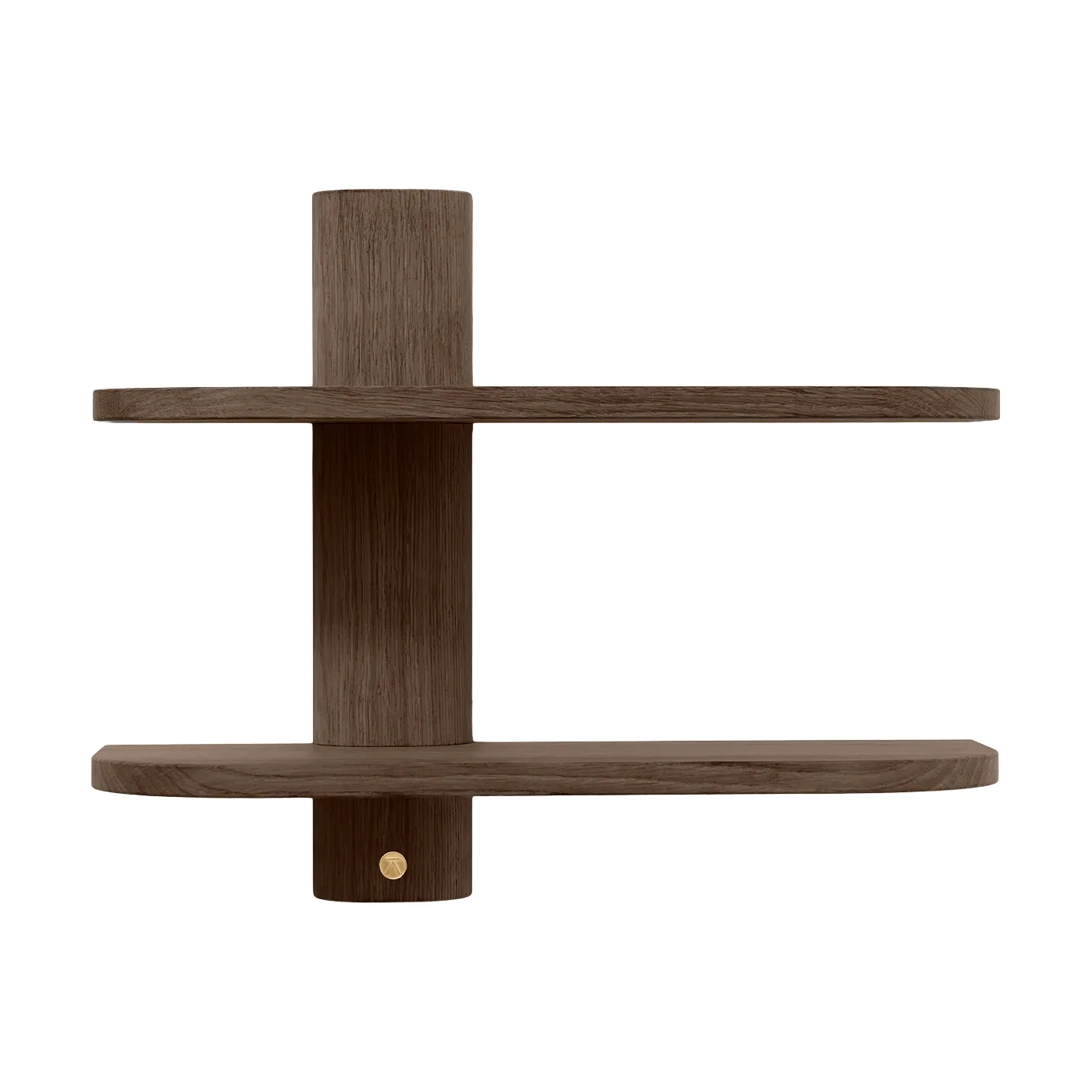 Bend wall shelf, Smoked Oiled Oak, 50x18x40 cm Andersen Furniture
