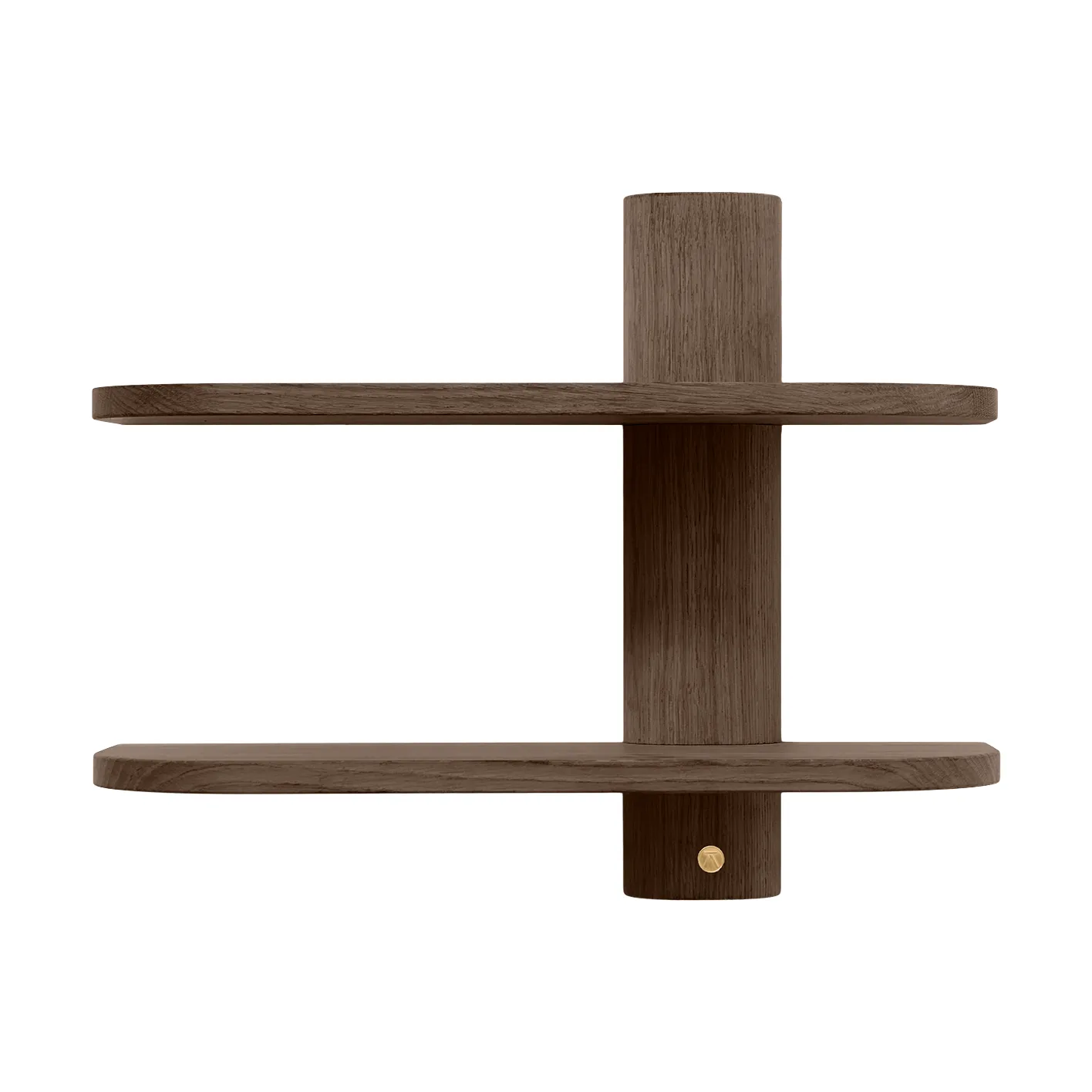 Bend wall shelf, Smoked Oiled Oak, 50x18x40 cm Andersen Furniture