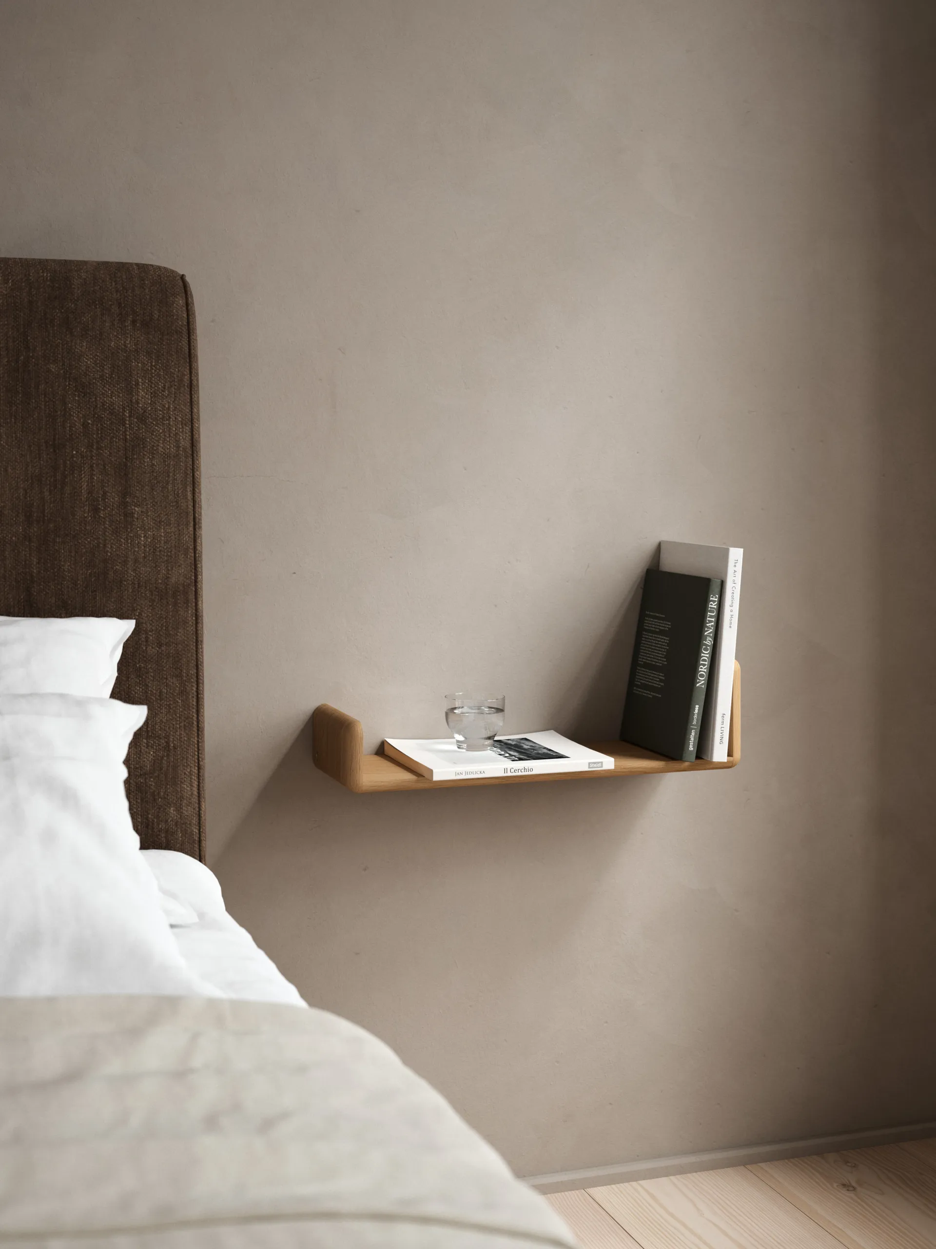 Level wall shelf, Oiled Natural Oak, 55x18x9 cm Andersen Furniture