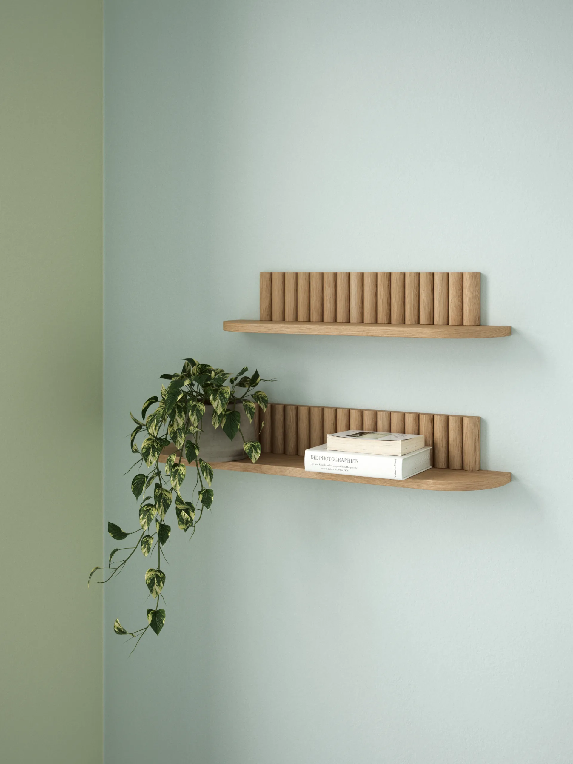 Pillar wall shelf, Oak, 78x15x12 cm Andersen Furniture
