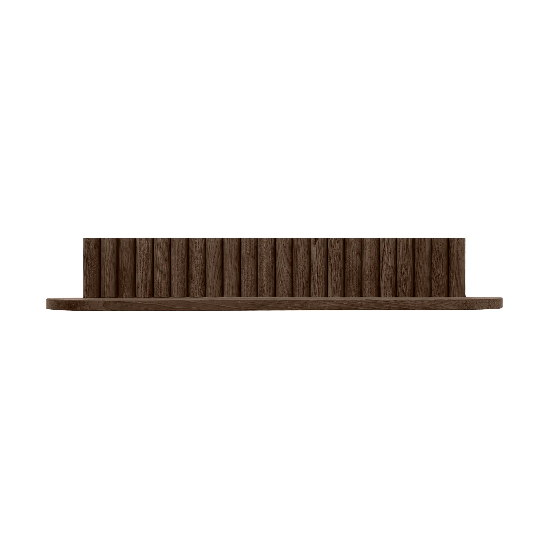 Pillar wall shelf, Smoked Oiled Oak, 78x15x12 cm Andersen Furniture
