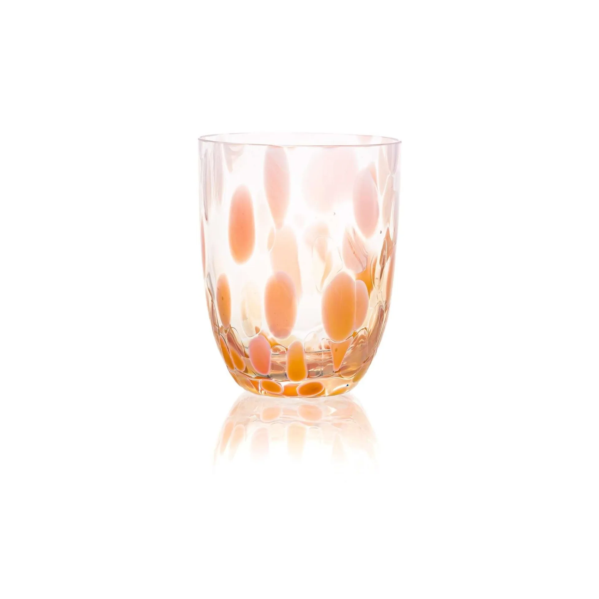 Big Confetti drinking glass 25 cl, Peach-vanilla Anna Von Lipa