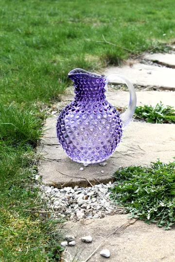 Paris Hobnail jug 2 l - Indigo - Anna Von Lipa