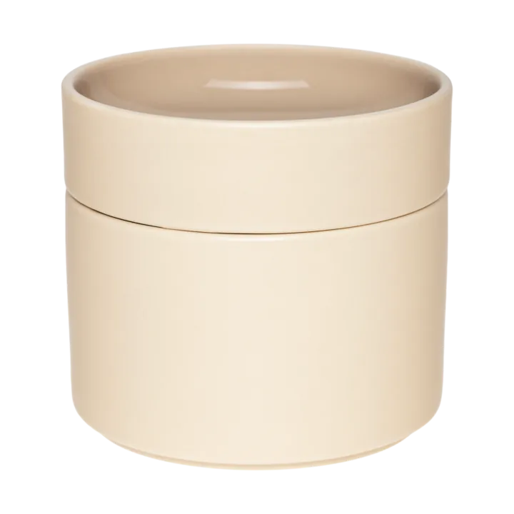 Kirnu decorative jar Ø11x10 cm - Beige - Arabia