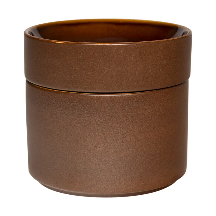Kirnu decorative jar Ø11x10 cm - Brown - Arabia
