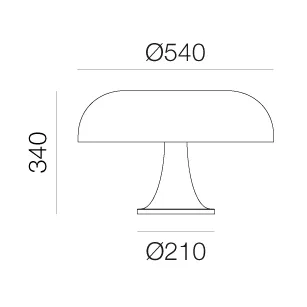 Nesso table lamp - Ruby red - Artemide