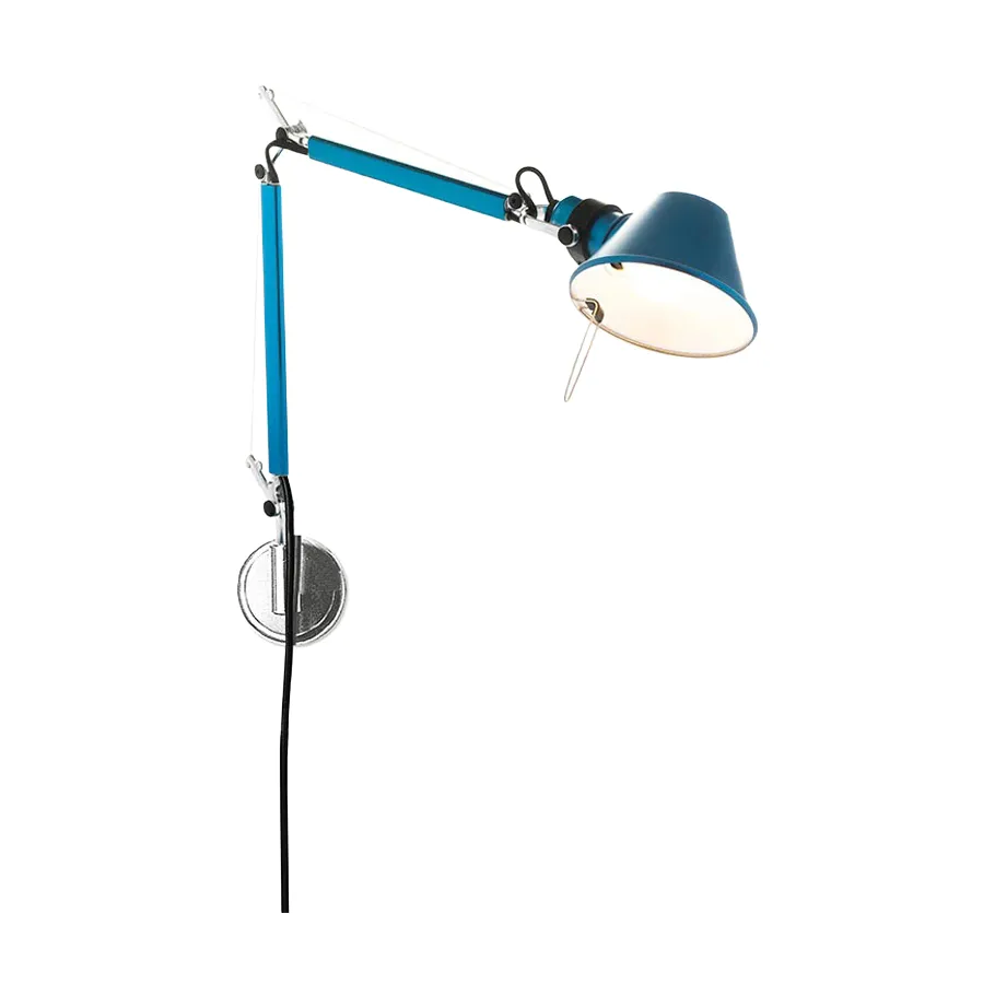 Tolomeo Micro wall lamp - Anodized blue Artemide