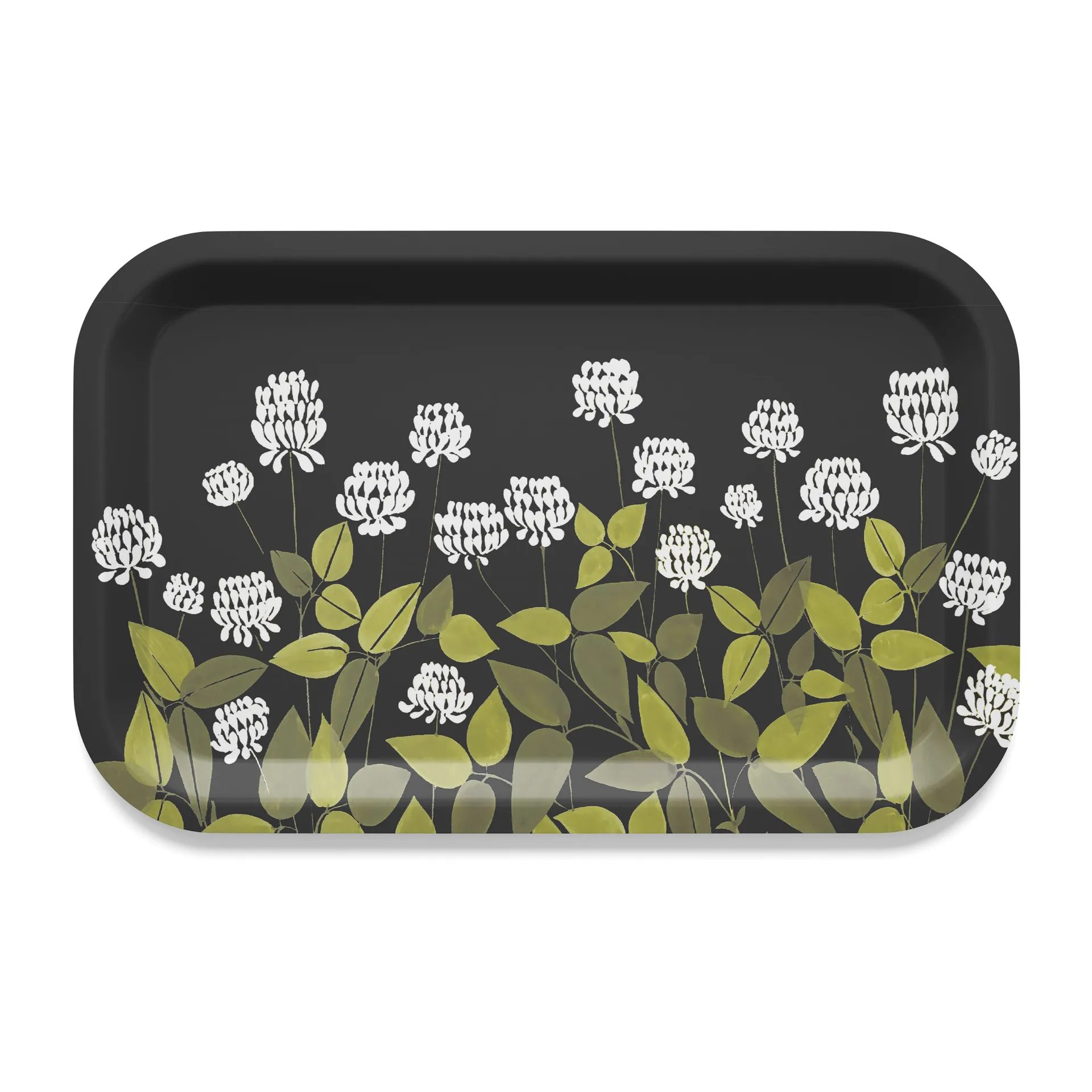 Ängsmark tray 20x27 cm, Green-black Arvidssons Textil
