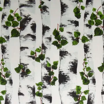 Björk fabric - black-white - Arvidssons Textil