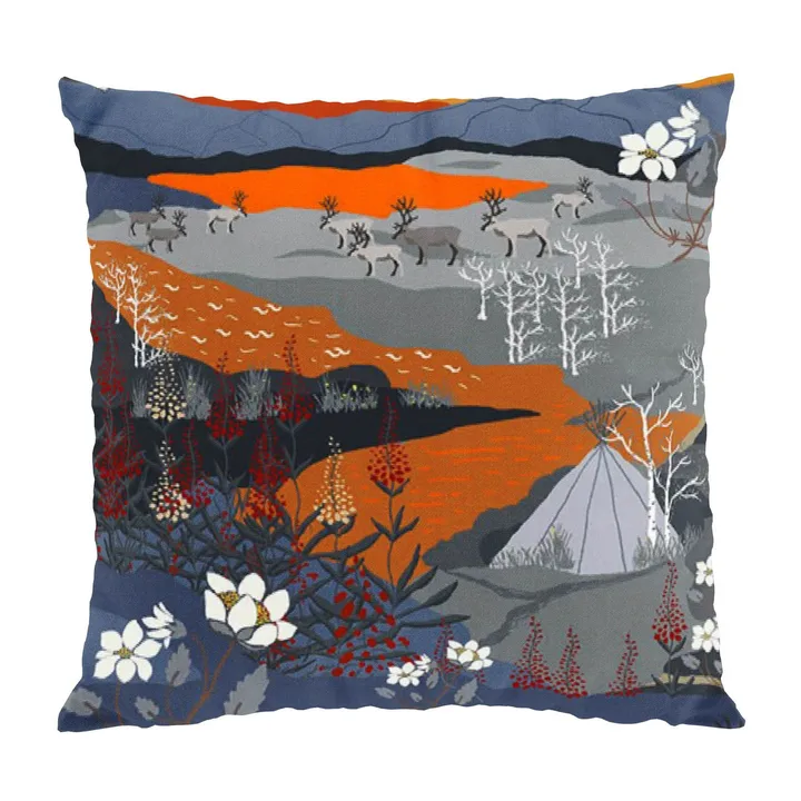 Fjällvandring cushion cover 47x47 cm - Orange - Arvidssons Textil