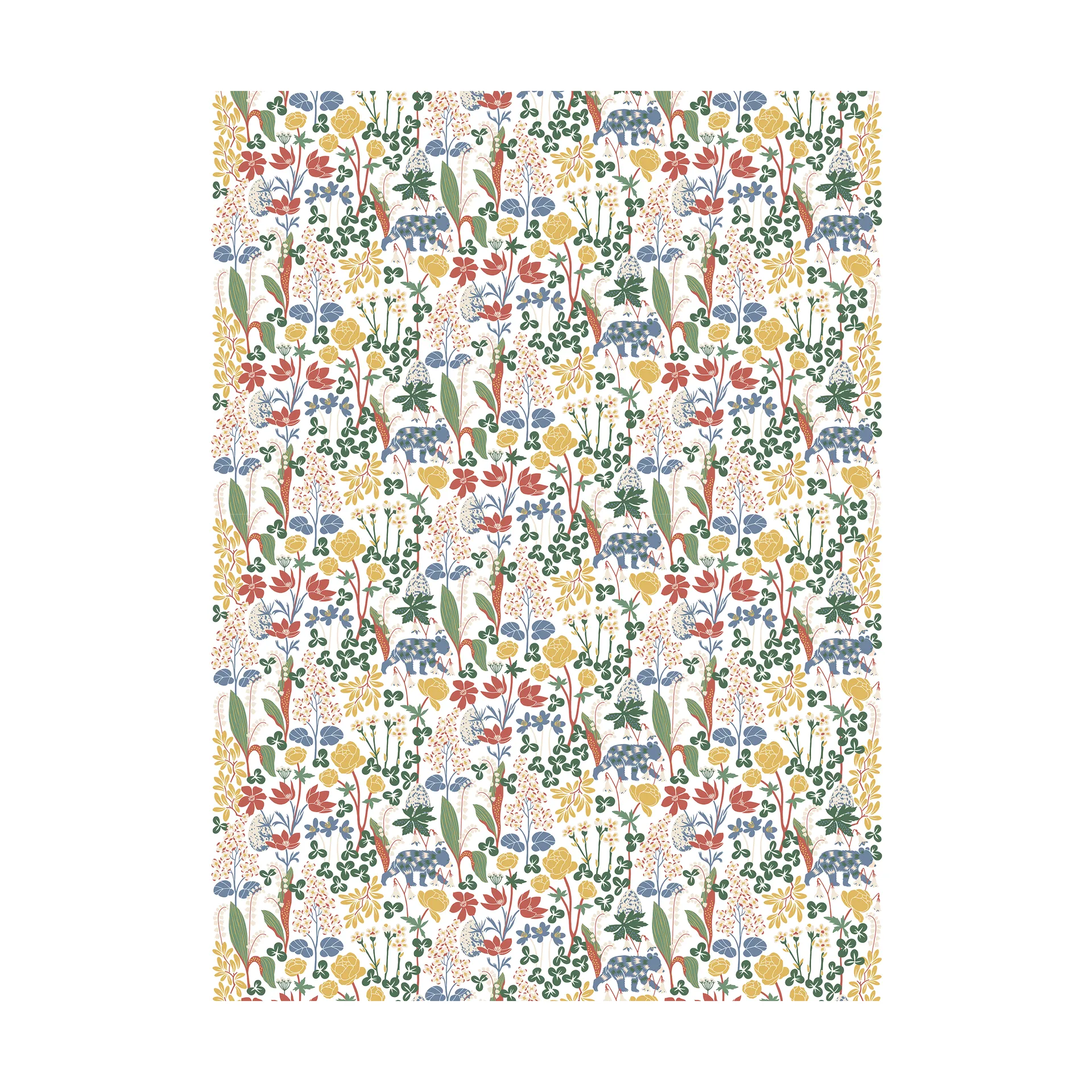 Här sover ingen björn fabric, Multi Arvidssons Textil