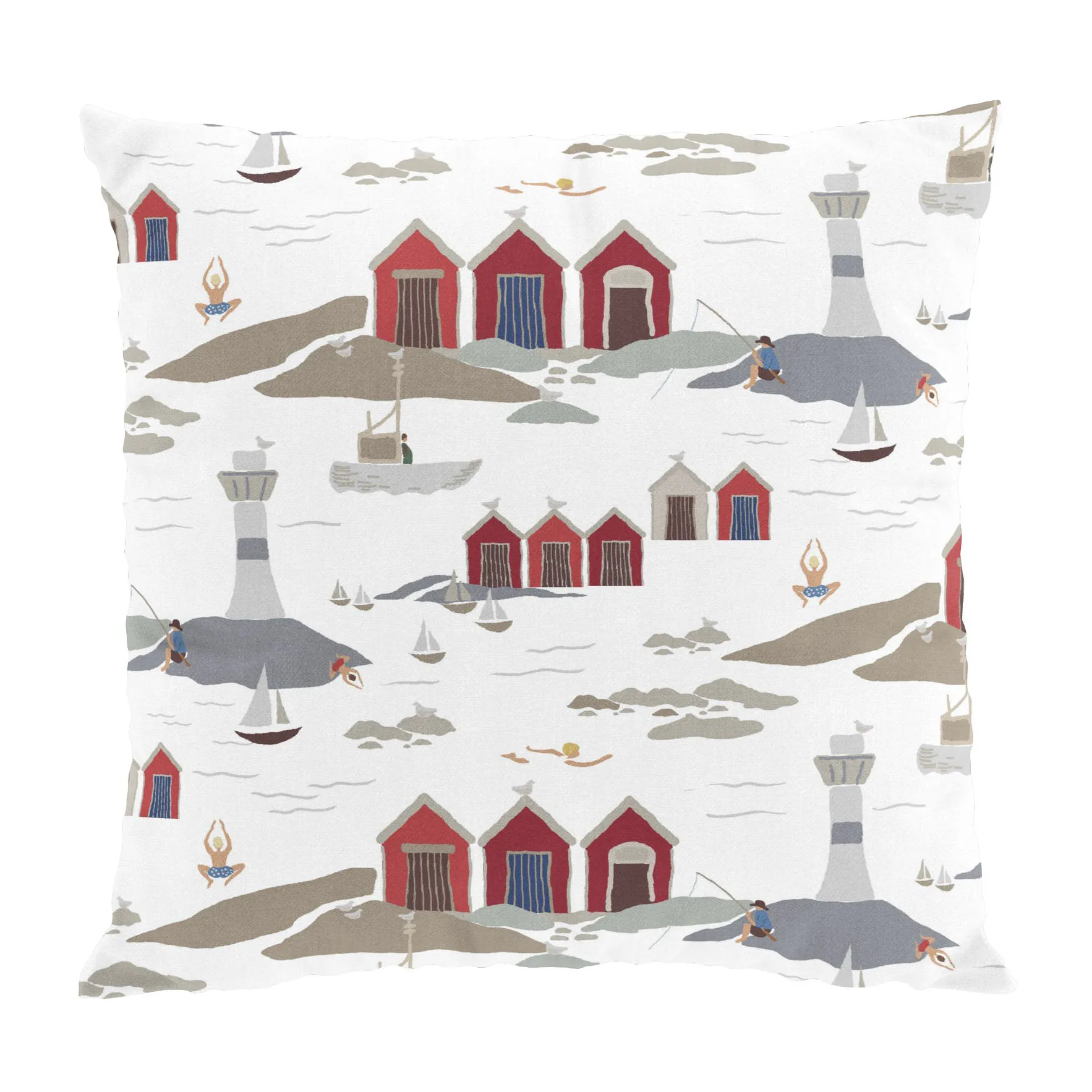 Kust cushion cover 47x47 cm, White Arvidssons Textil