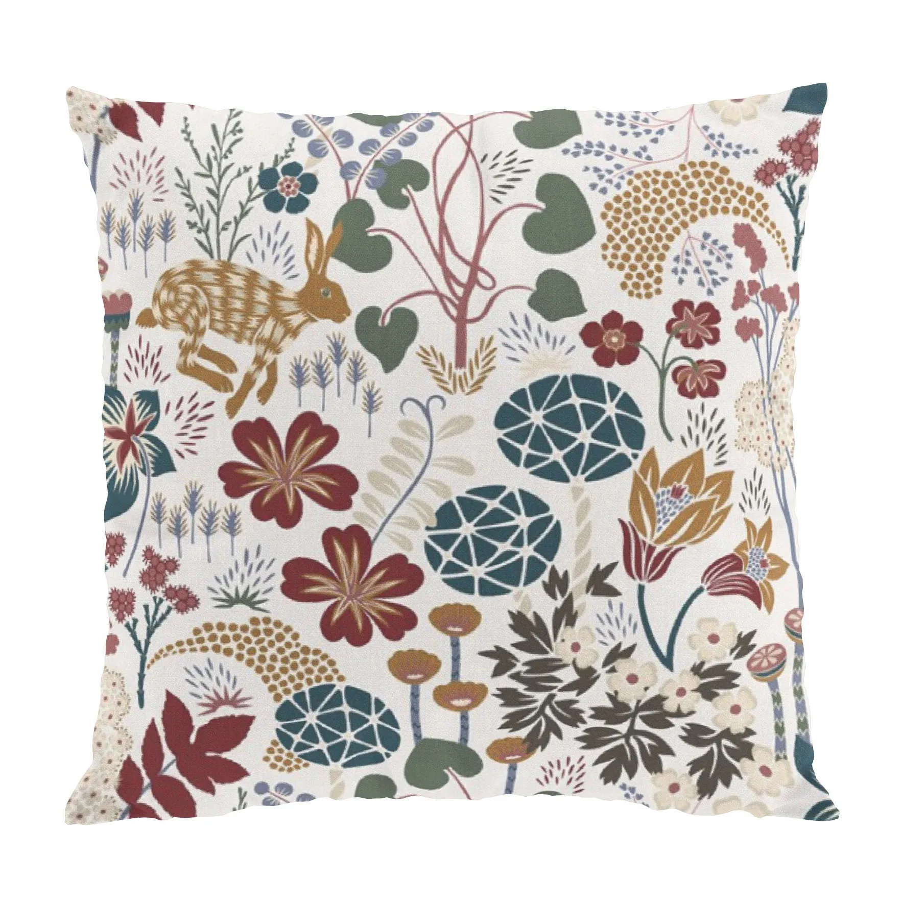 Lyckeflykt cushion cover 47x47 cm, Rust-brown Arvidssons Textil