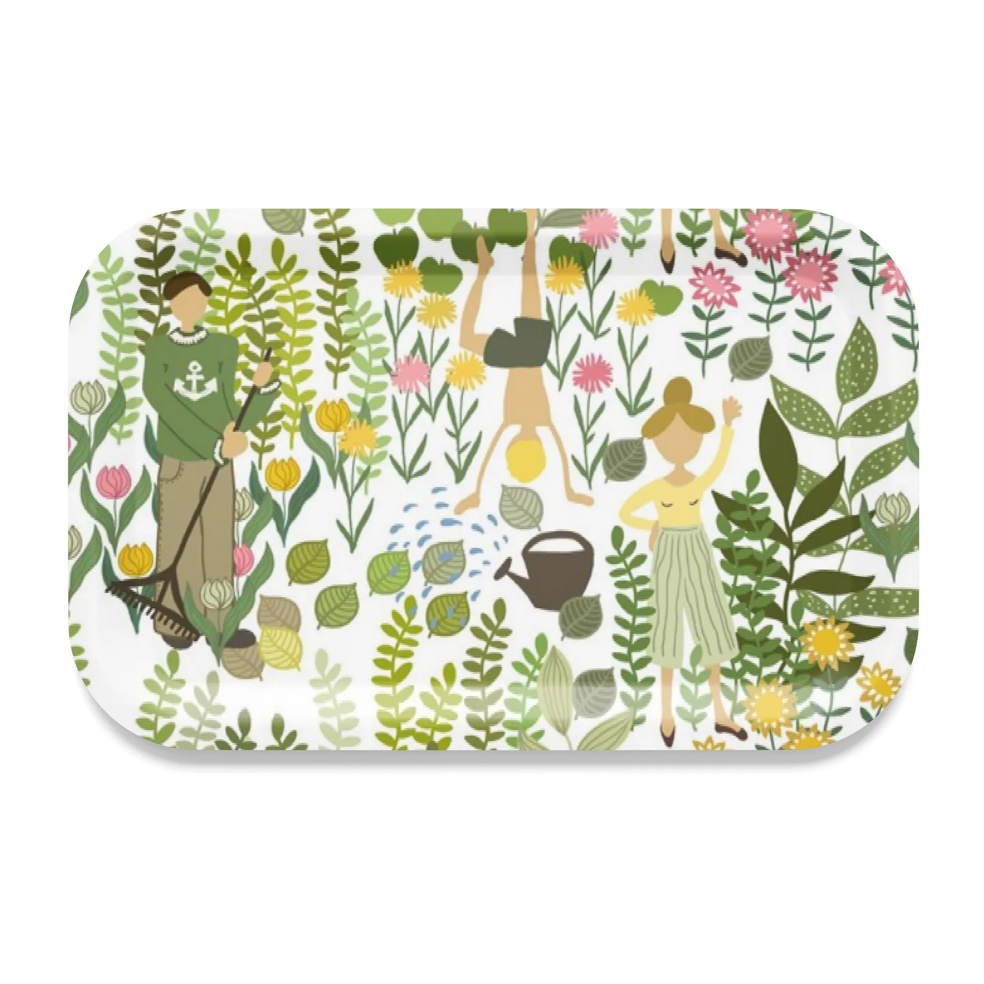 Trädgård tray 21x33 cm, Green Arvidssons Textil