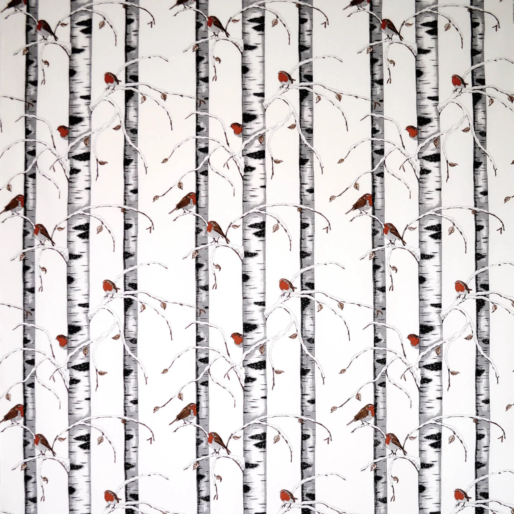 Vinterdungen fabric, white Arvidssons Textil