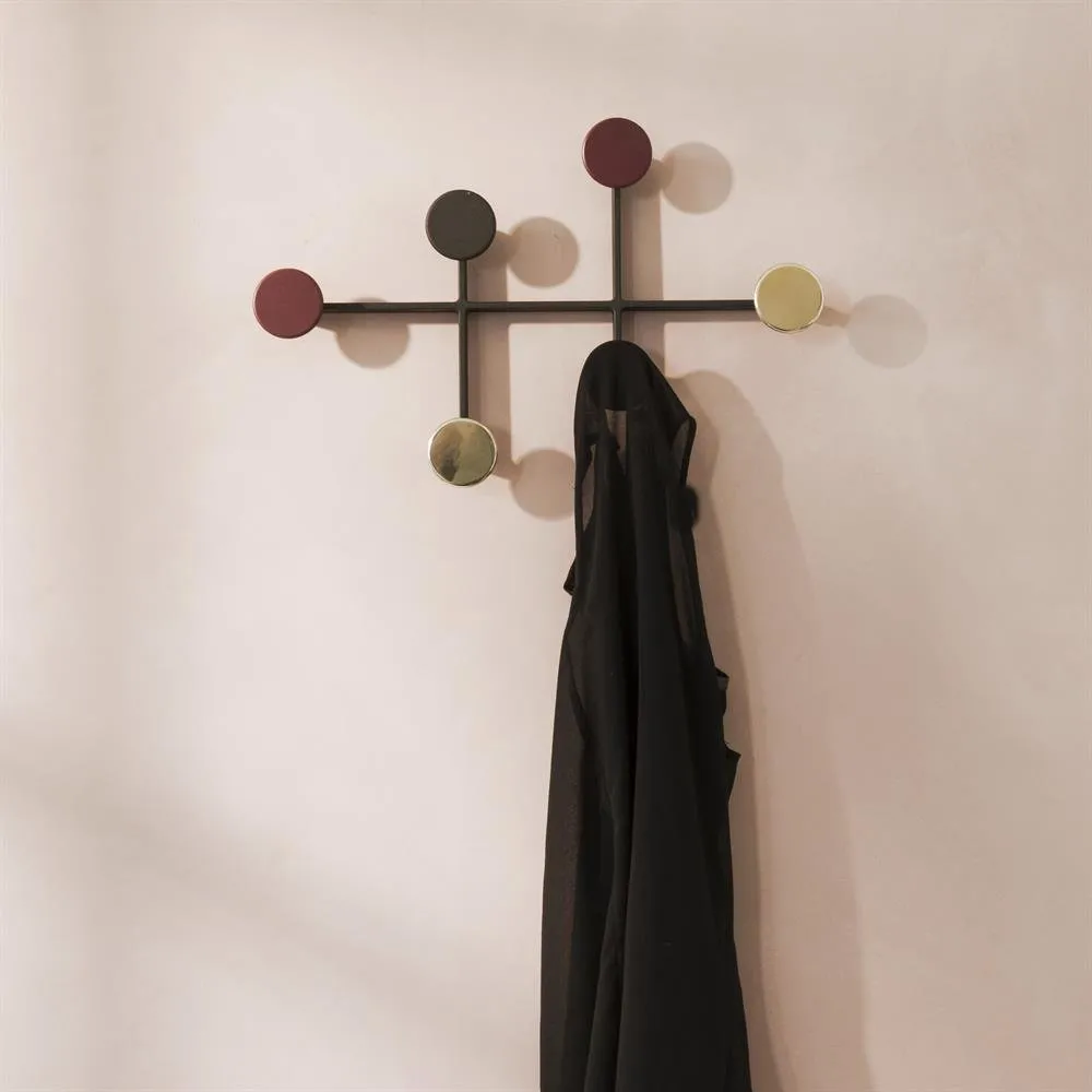 Afteroom coat hanger, black-brass Audo Copenhagen