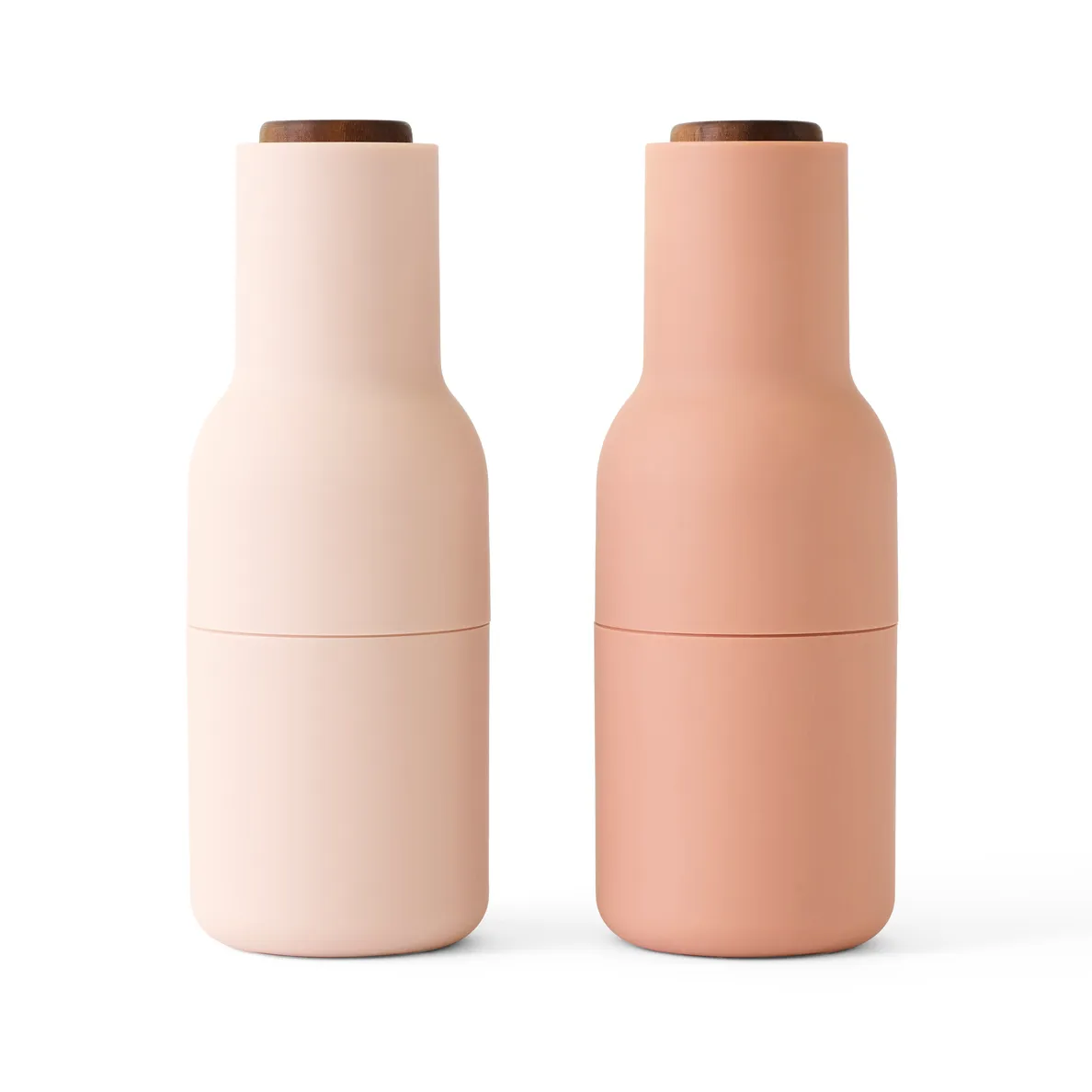 Bottle Grinder spice mill 2-pack, nudes (wallnutslid) Audo Copenhagen
