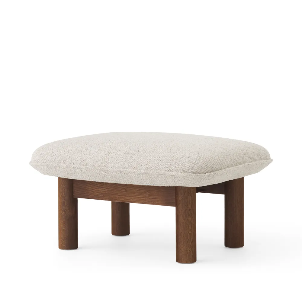Brasilia footstool, Moss 011 grey-dark stained oak Audo Copenhagen