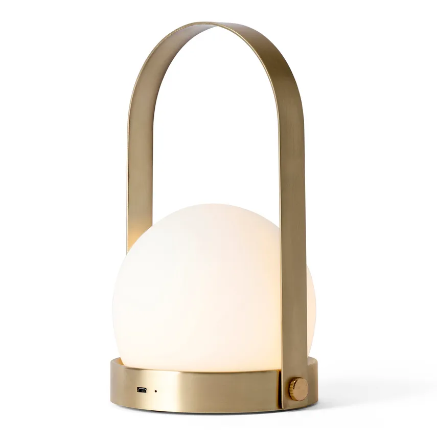 Carrie portable table lamp, brushed brass Audo Copenhagen